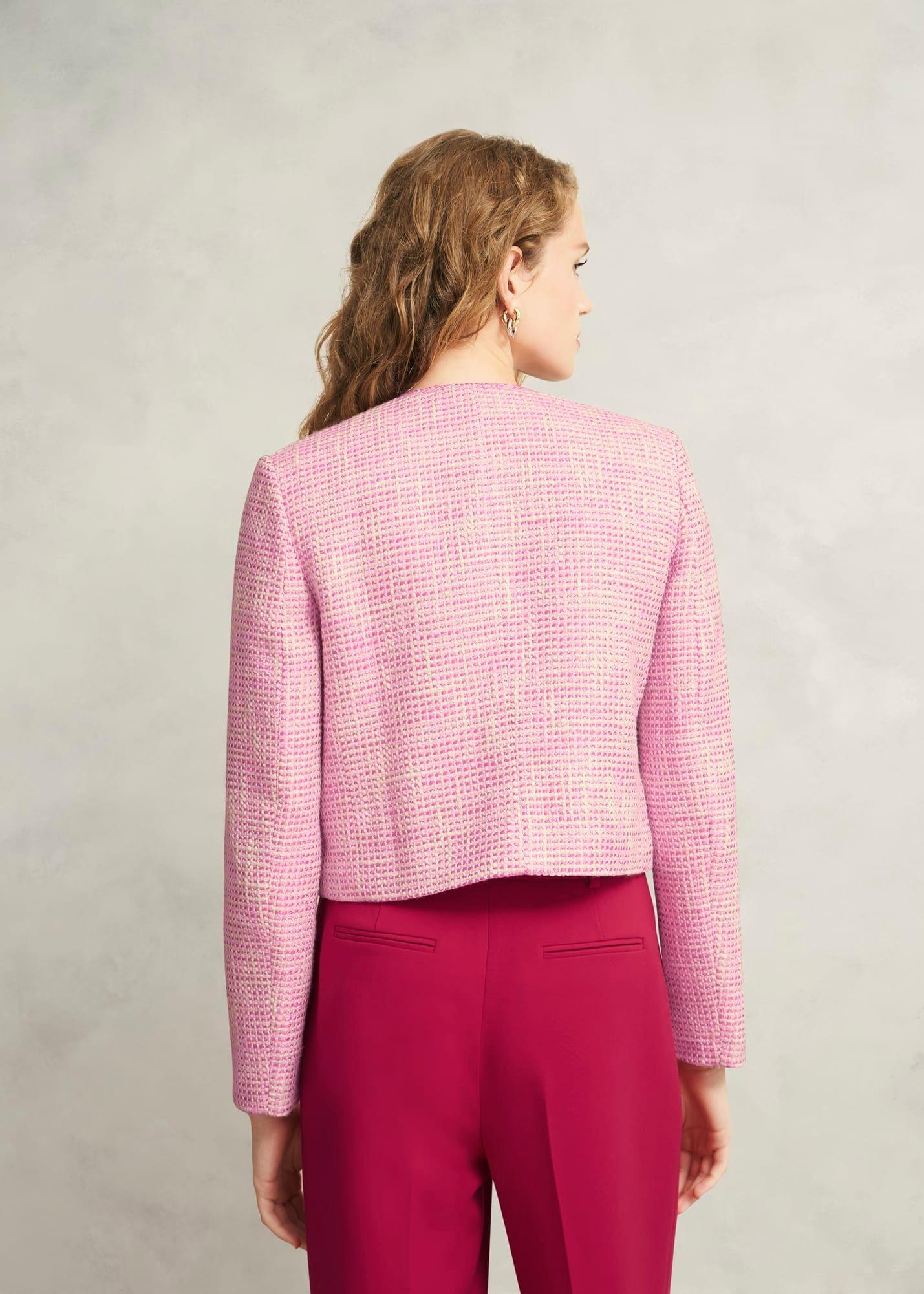 Darcy Tweed Jacket, Pink Ivory, hi-res