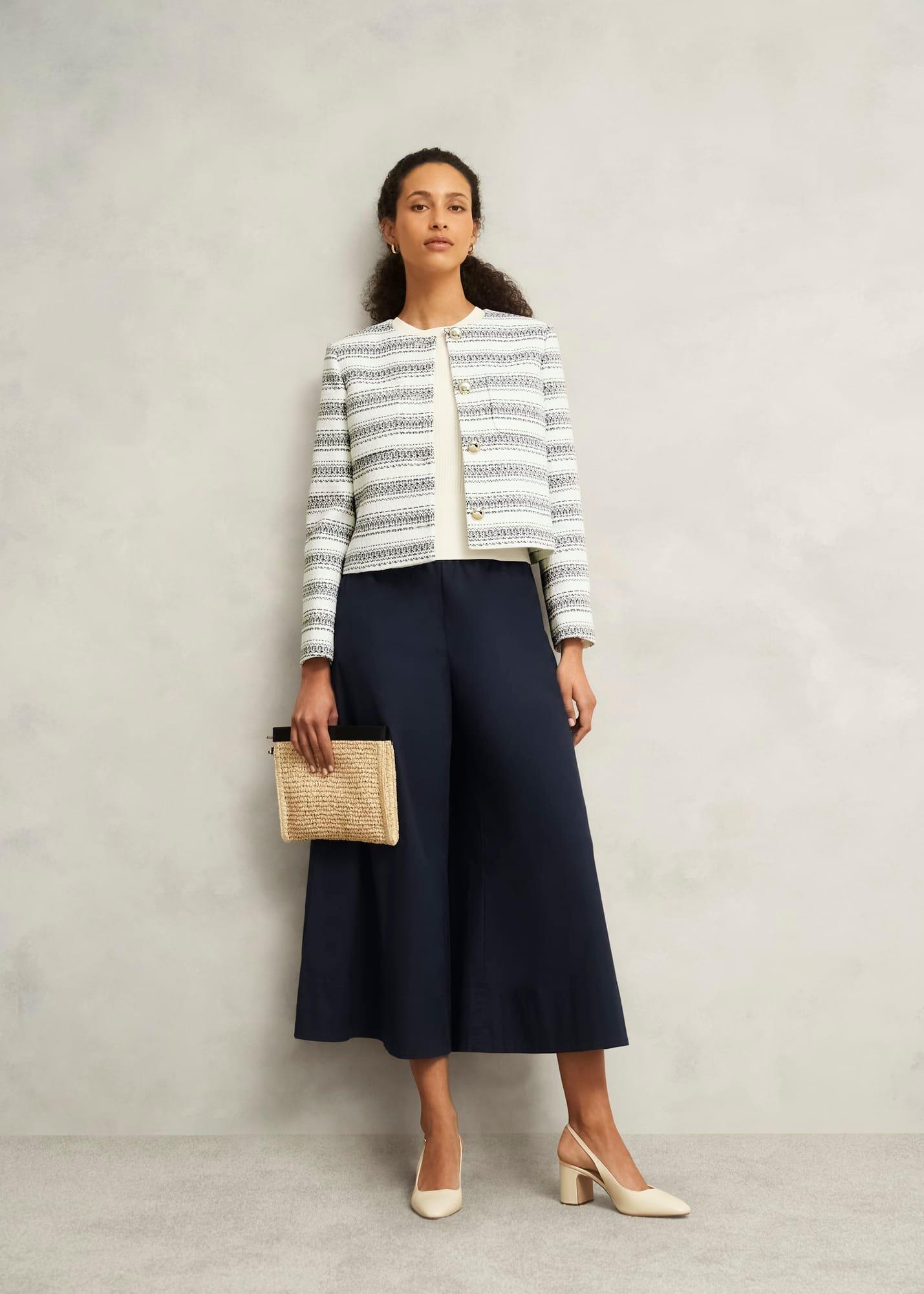 Longcross Jacket, Ivory Navy, hi-res