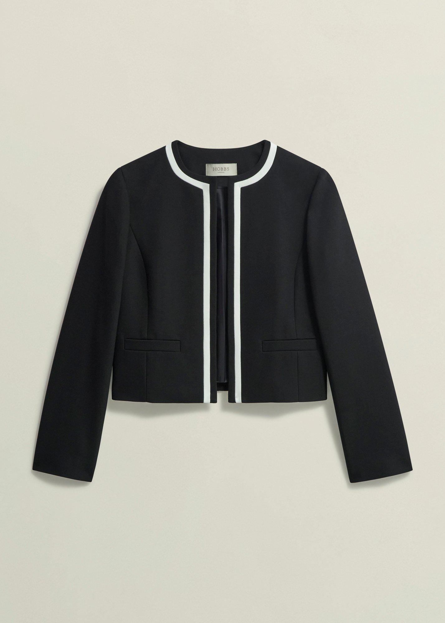 Petite Nory Jacket, Black Ivory, hi-res
