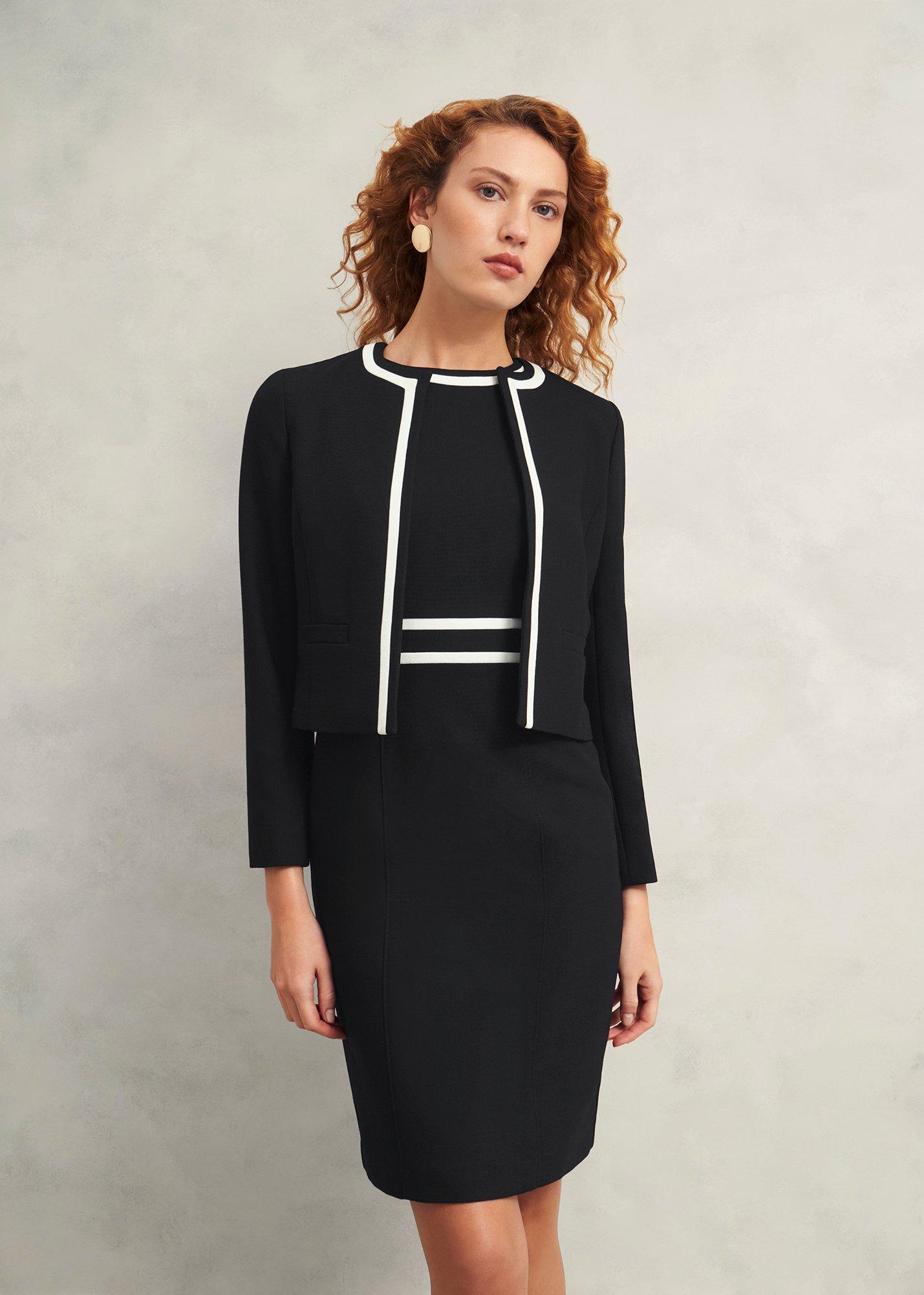 Petite Nory Jacket, Black Ivory, hi-res