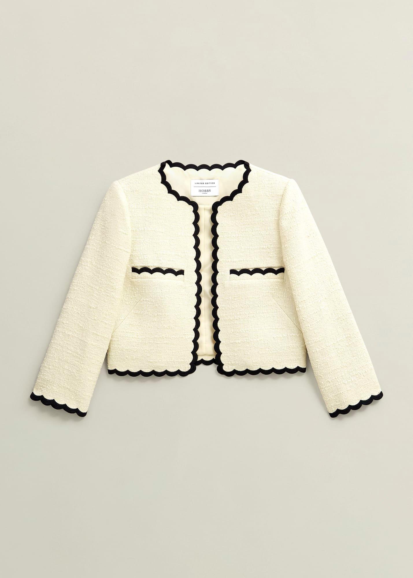 Laskett Boucle Jacket, Buttercream, hi-res