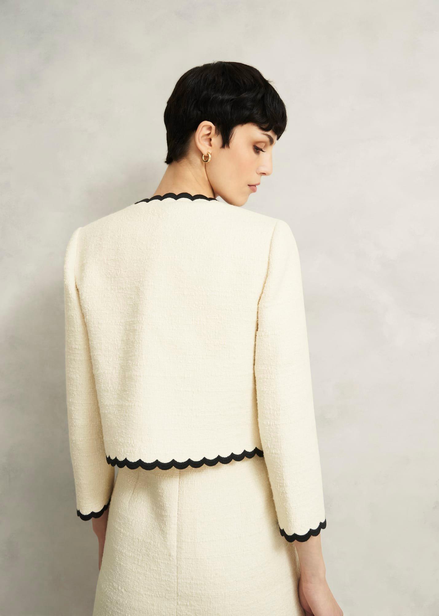 Laskett Boucle Jacket, Buttercream, hi-res