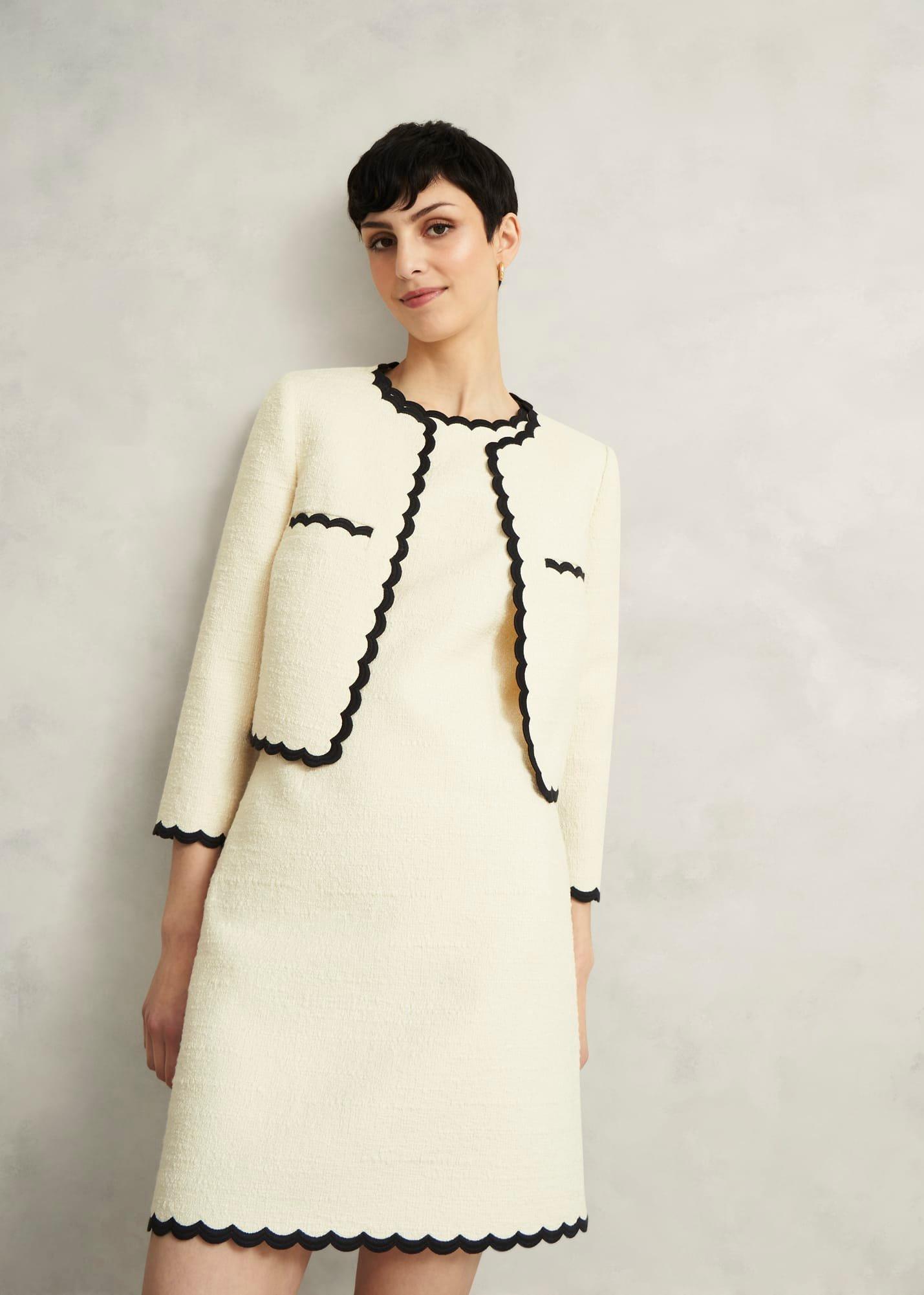 Laskett Boucle Jacket, Buttercream, hi-res