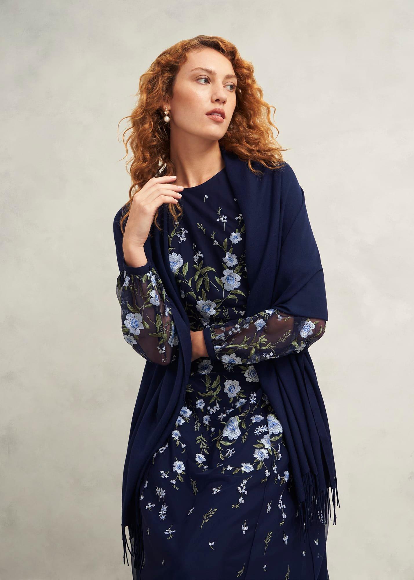 Matilda Scarf, Midnight Navy, hi-res