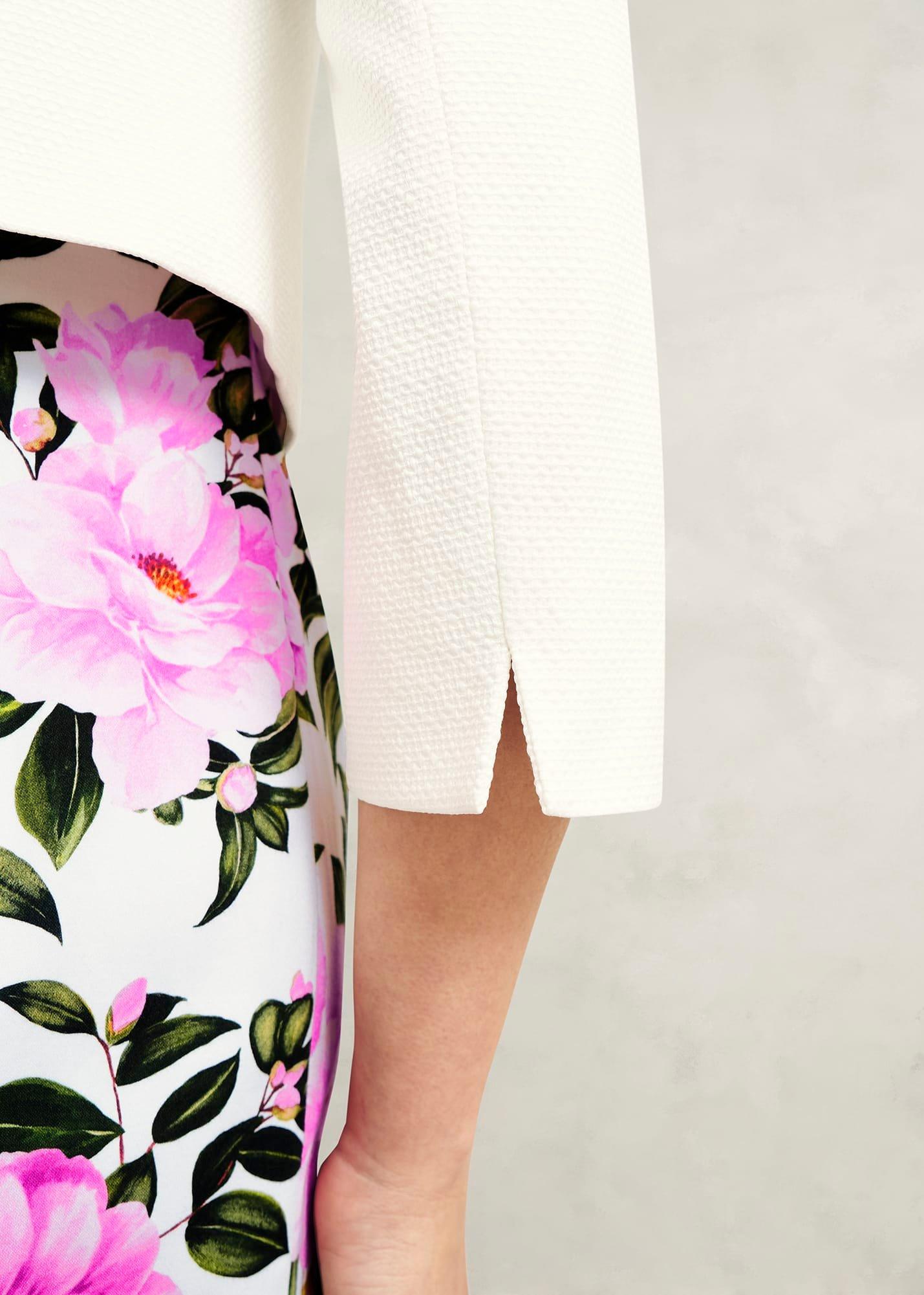 Elize Textured Jacket, Ivory, hi-res