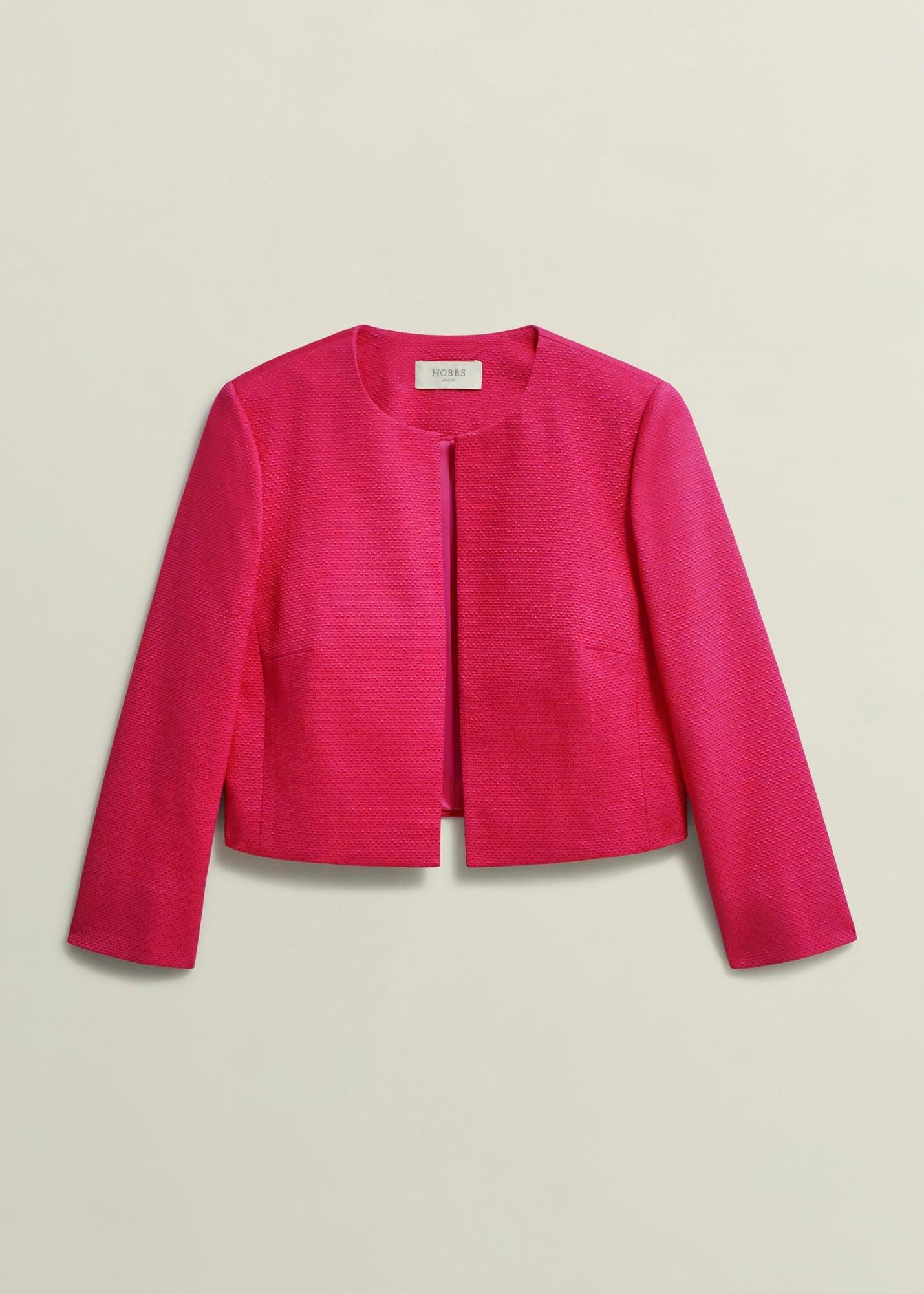 Elize Textured Jacket, Zinnia Pink, hi-res