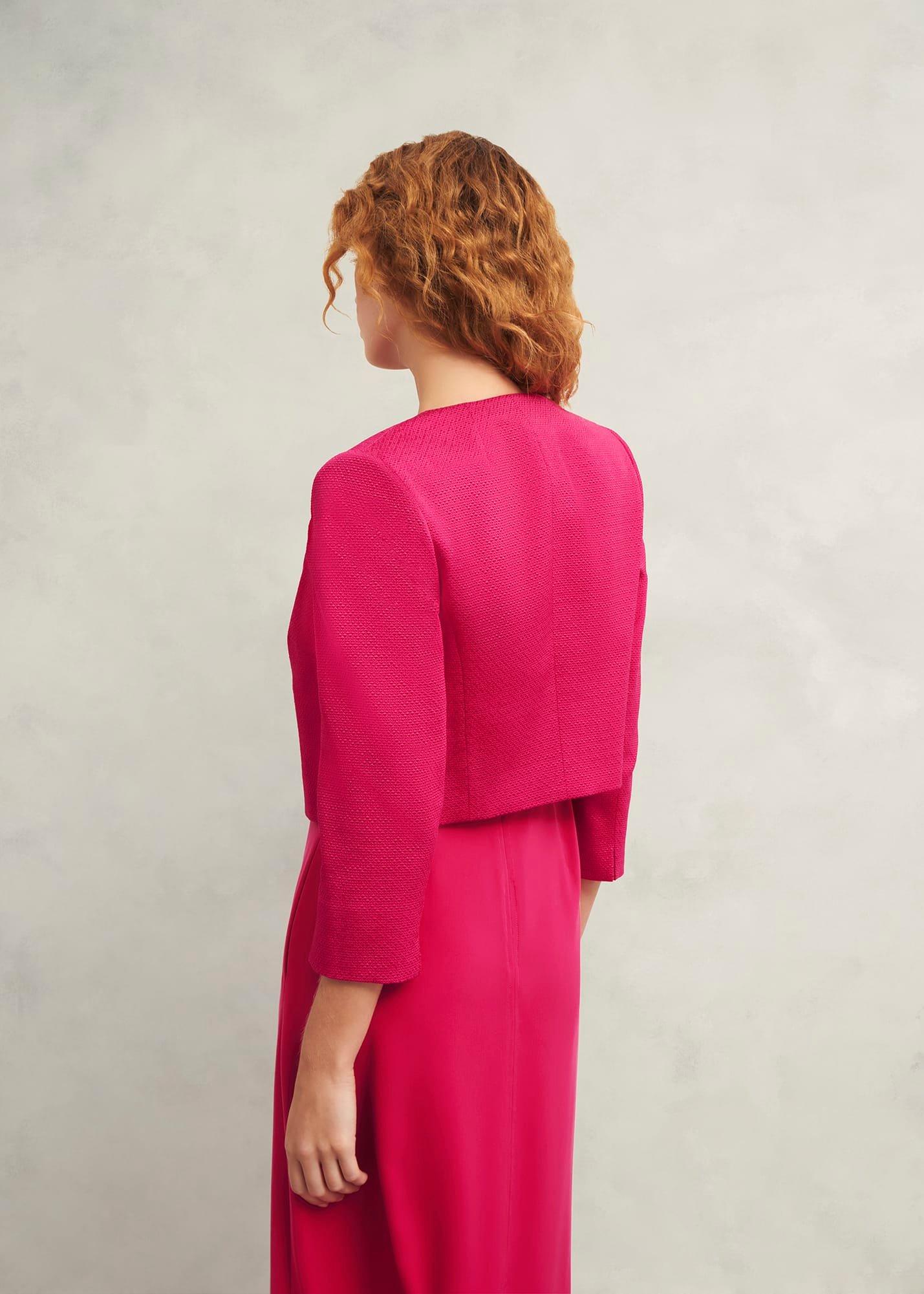 Elize Textured Jacket, Zinnia Pink, hi-res