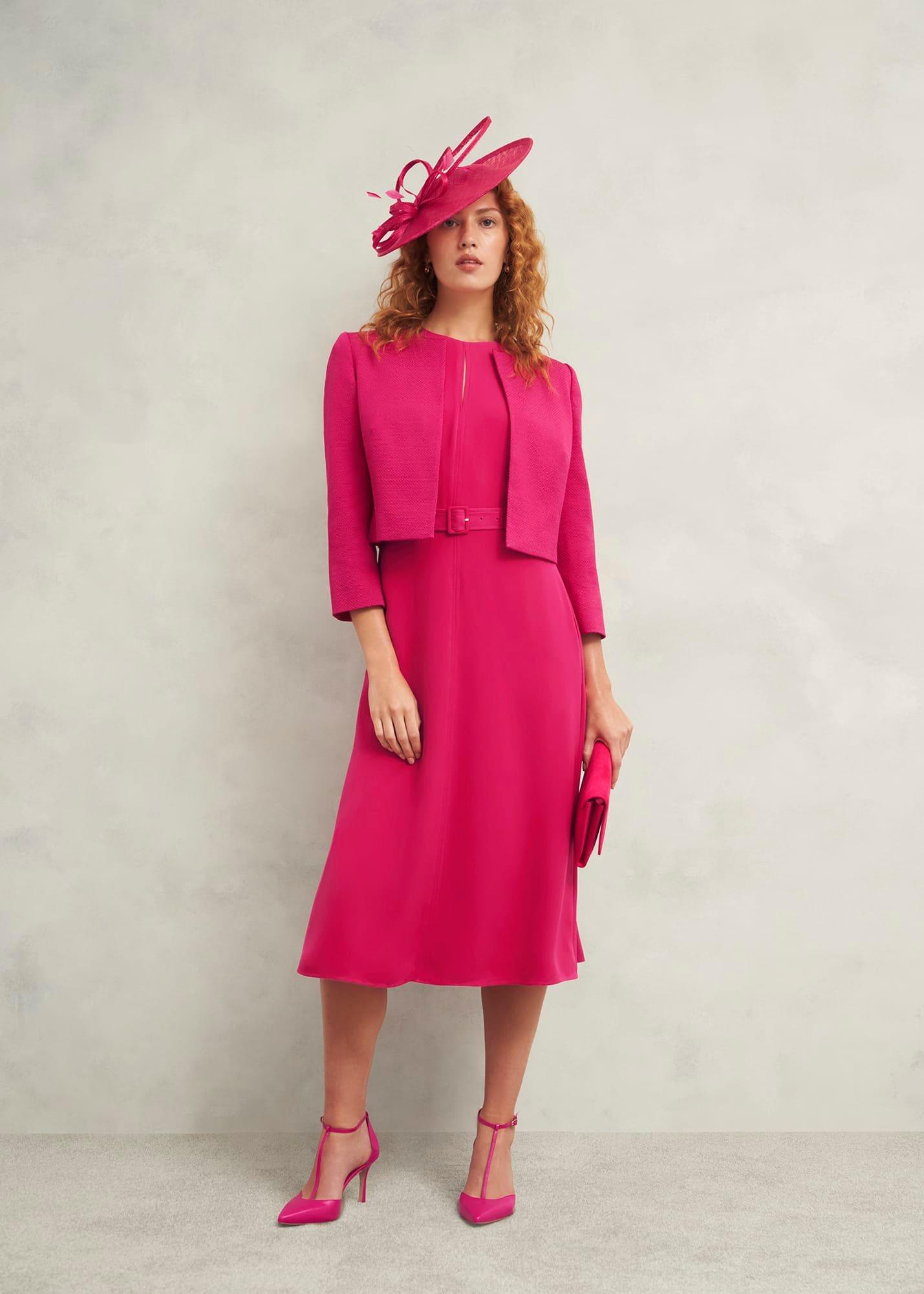 Elize Textured Jacket, Zinnia Pink, hi-res