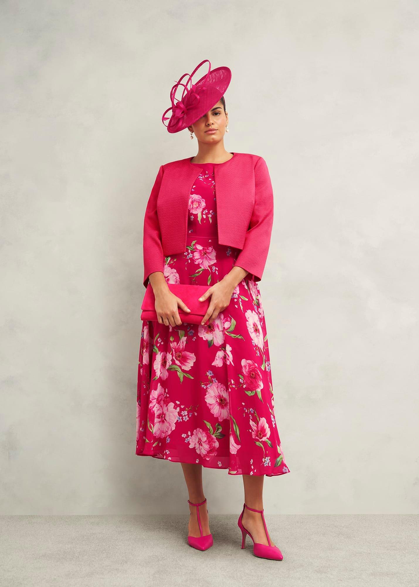 Elize Textured Jacket, Zinnia Pink, hi-res