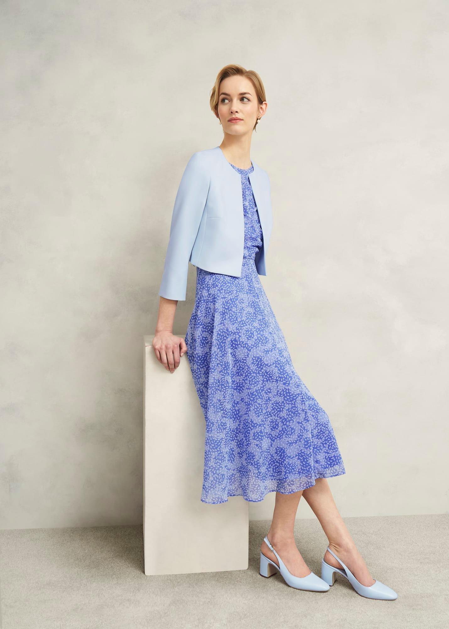 Elize Crepe Jacket, Pale Blue, hi-res