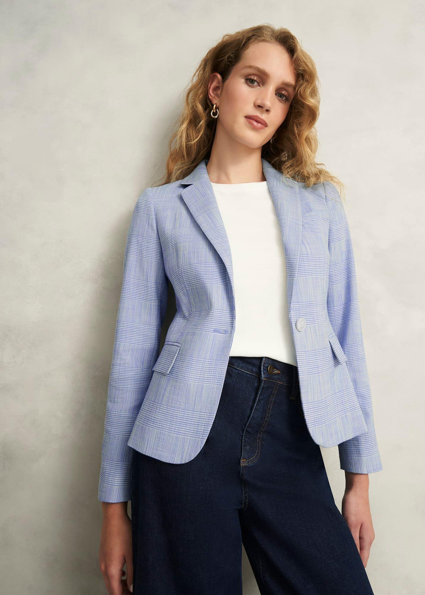 Blake Jacket, Blue Ivory, hi-res