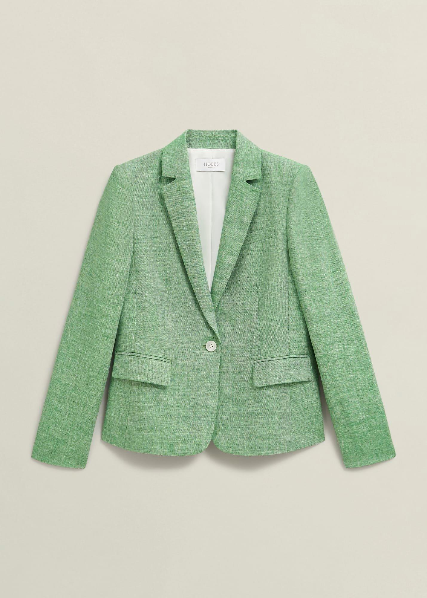 Blake Linen Jacket, Laurel Green, hi-res