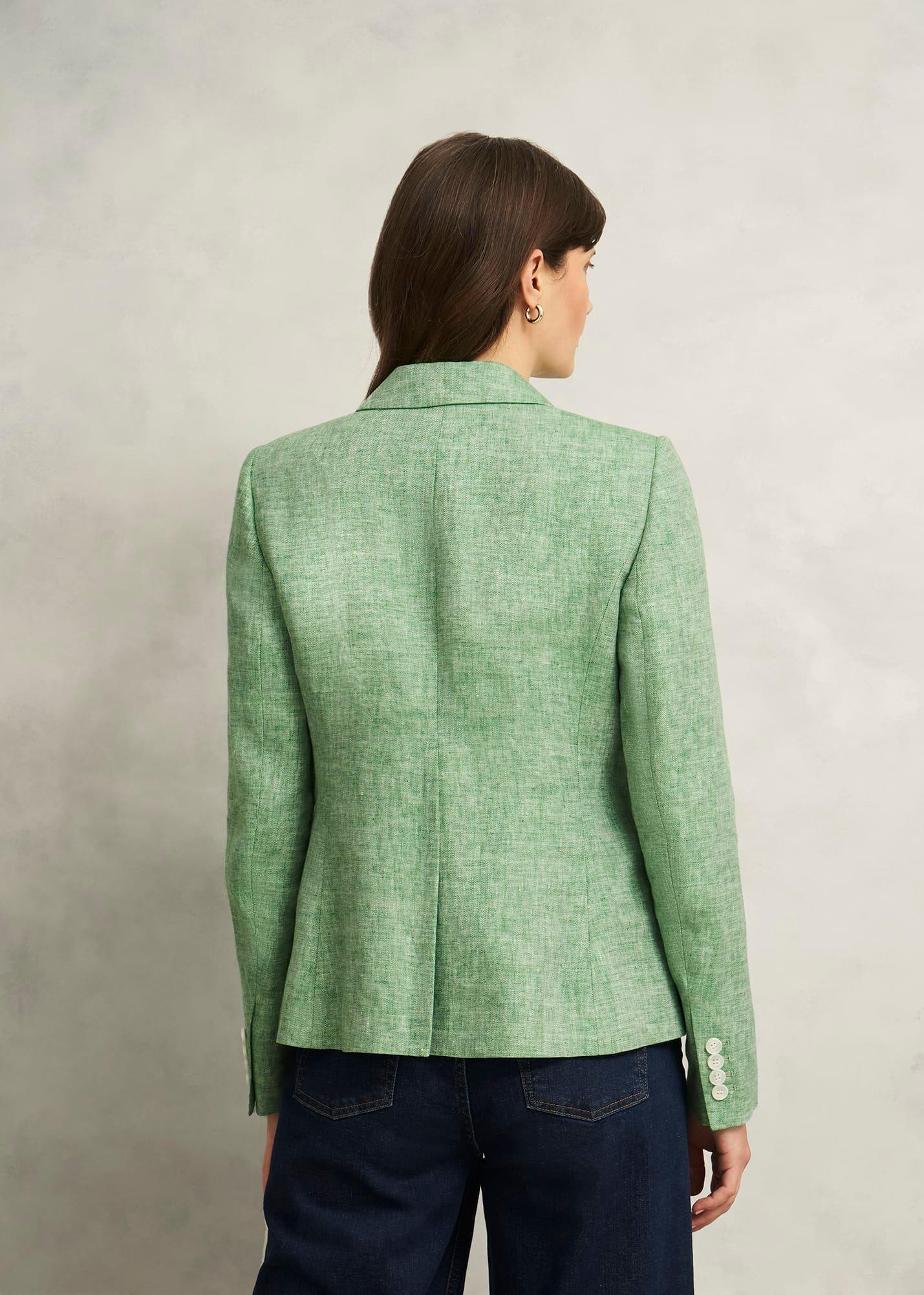 Blake Linen Jacket, Laurel Green, hi-res