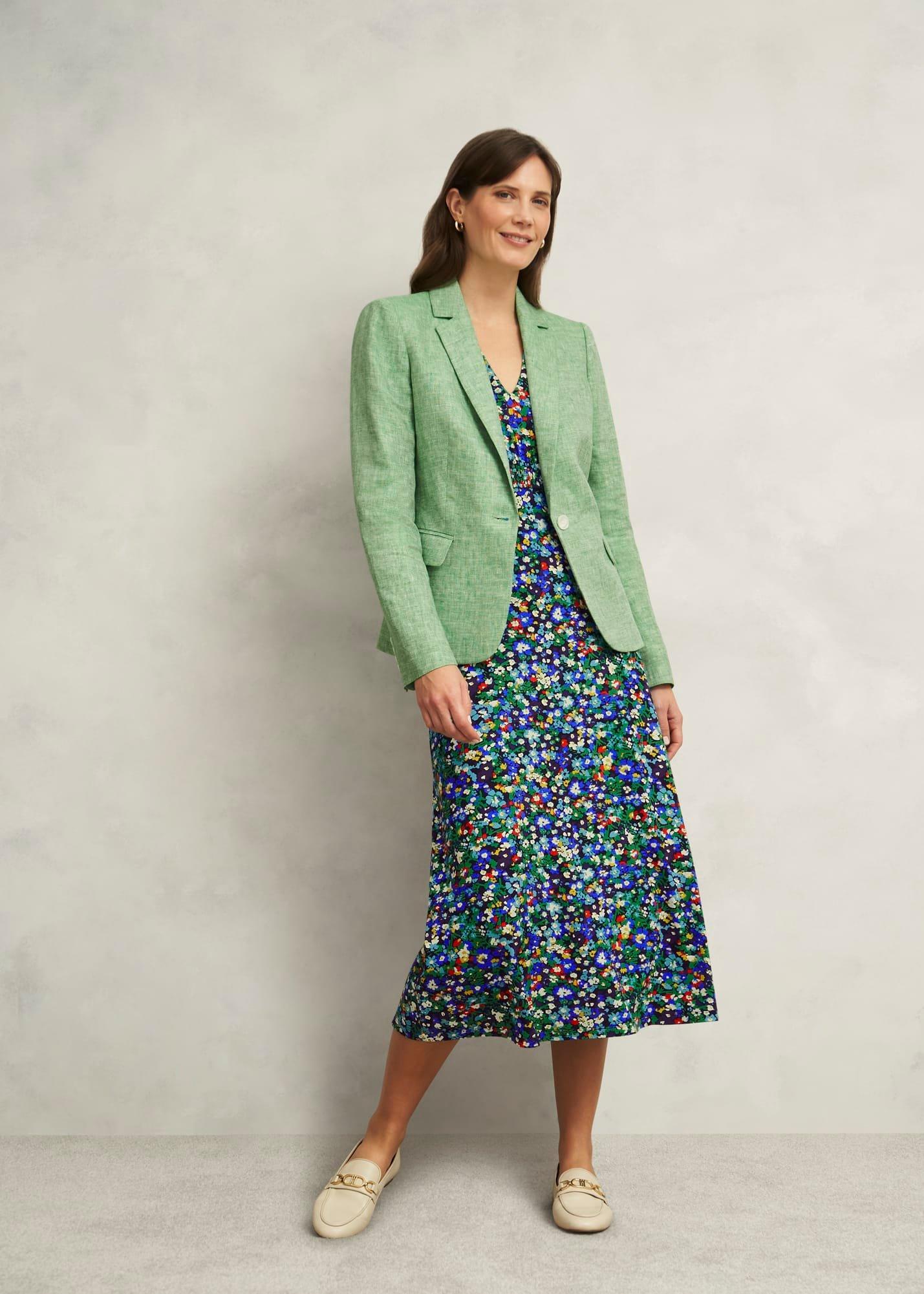 Blake Linen Jacket, Laurel Green, hi-res
