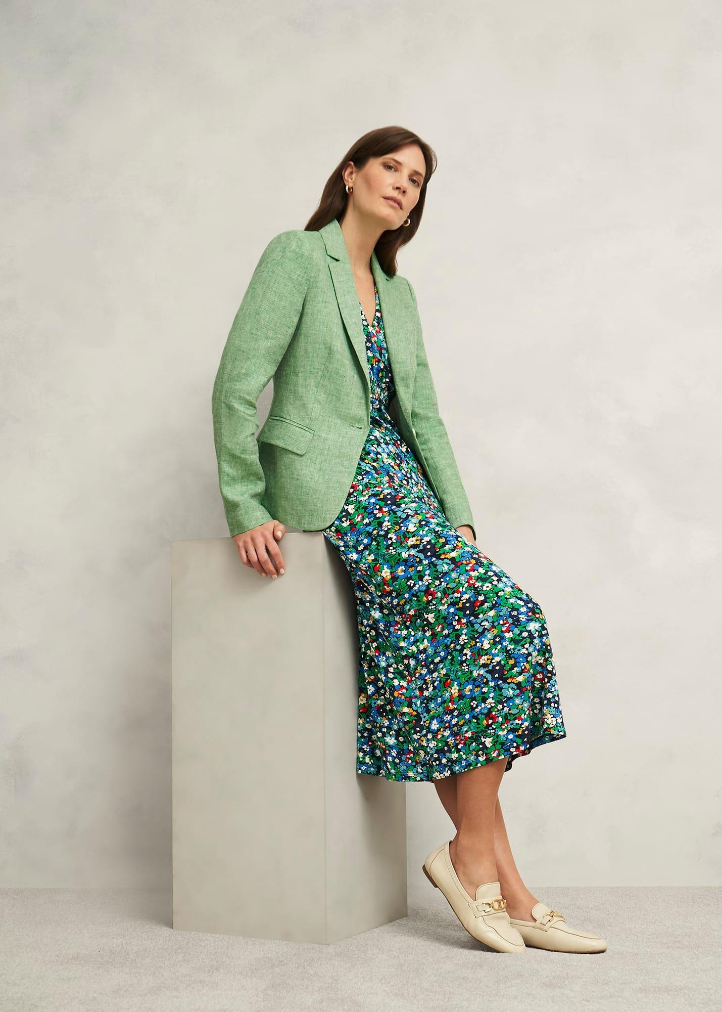 Blake Linen Jacket, Laurel Green, hi-res