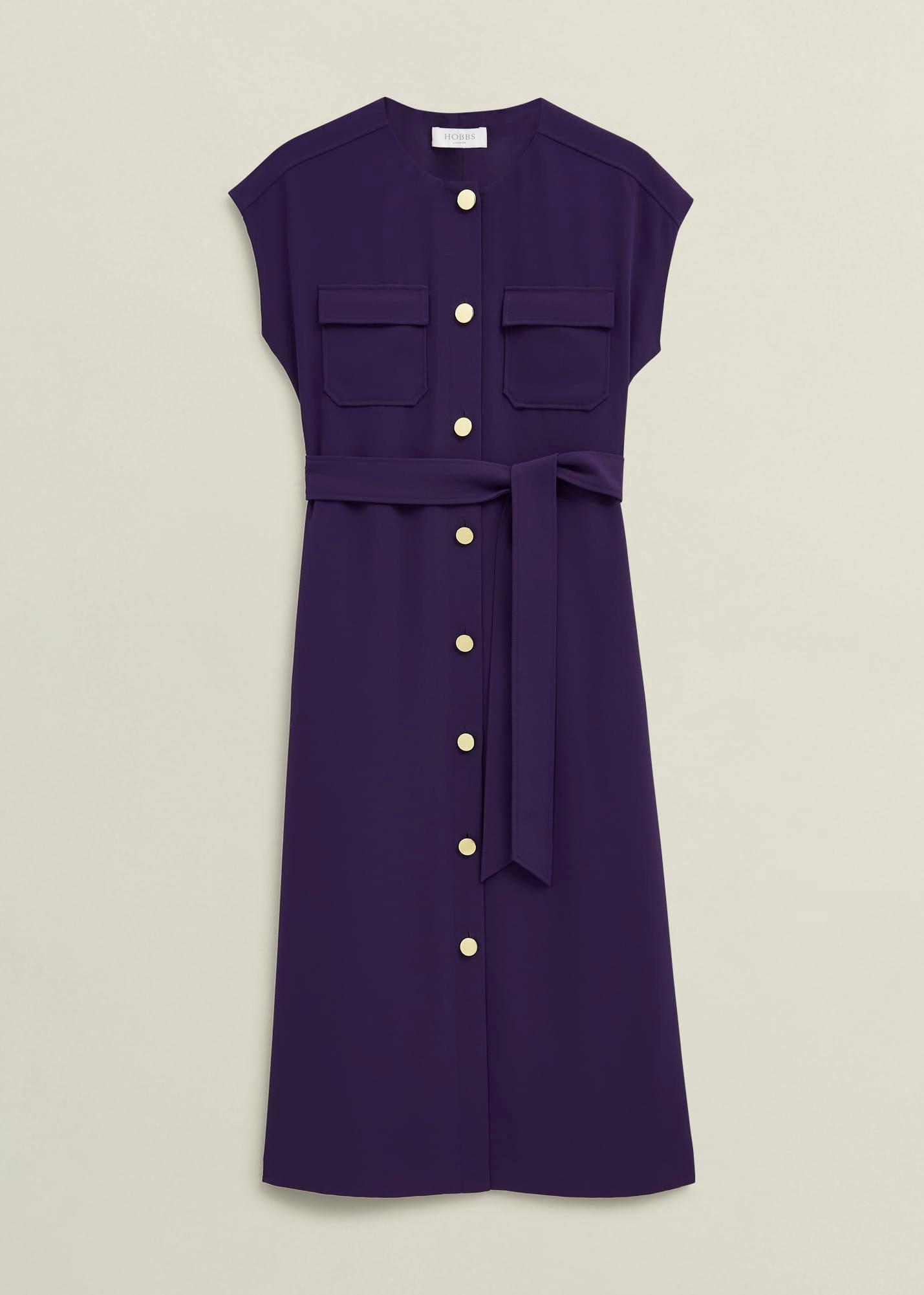 Tania Dress, Grape Purple, hi-res