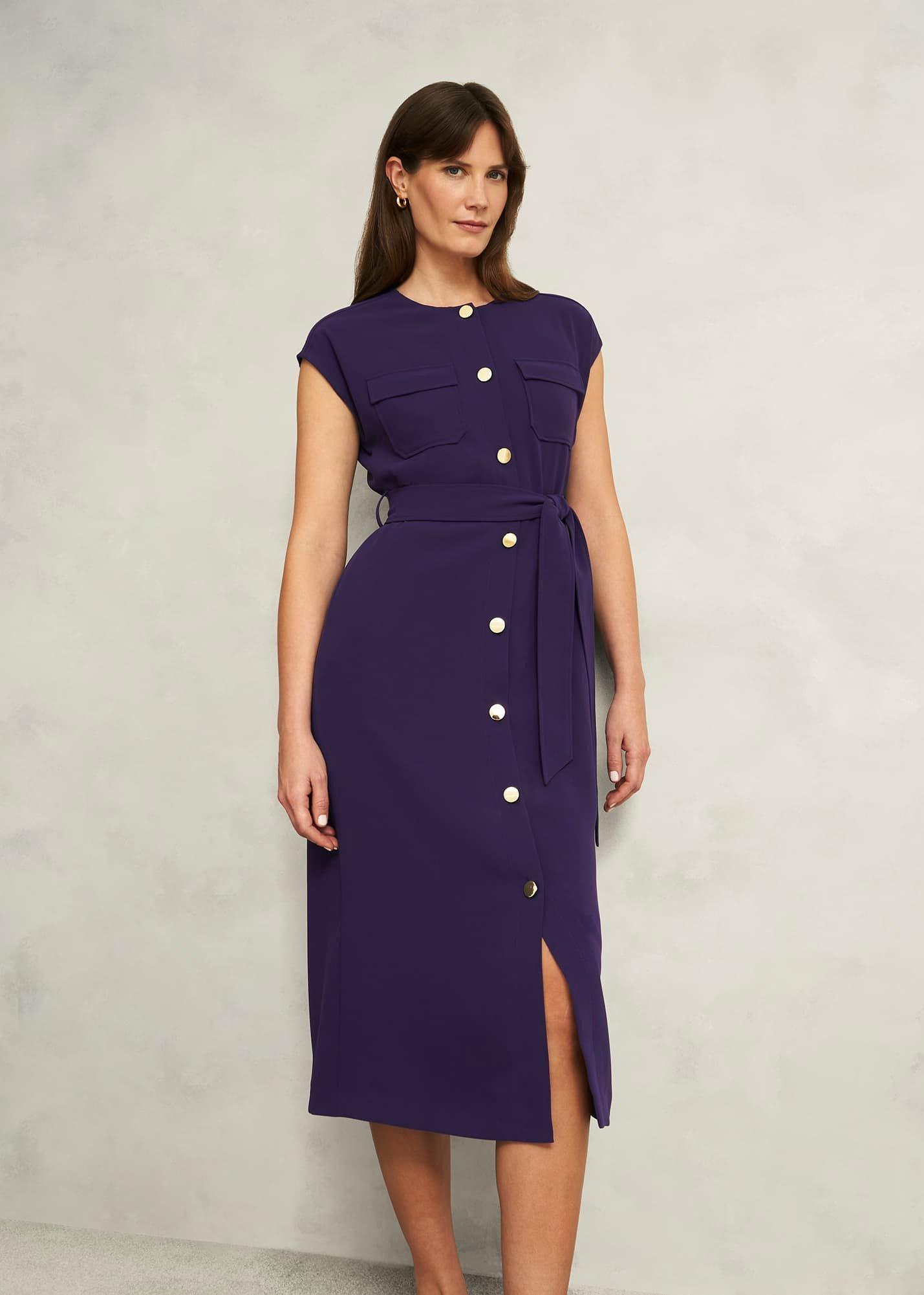 Tania Dress, Grape Purple, hi-res