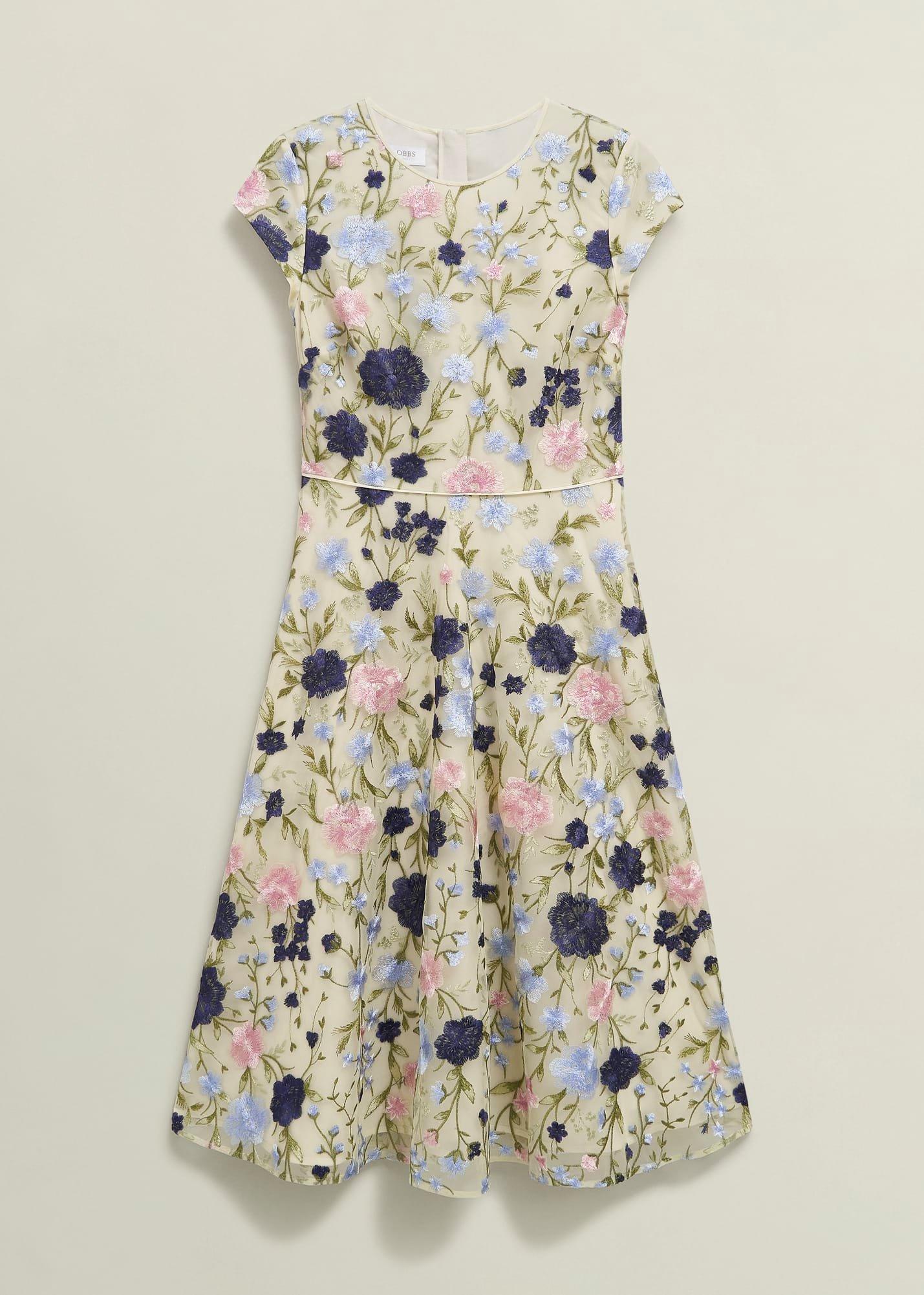 Petite Tia Embroidered Dress