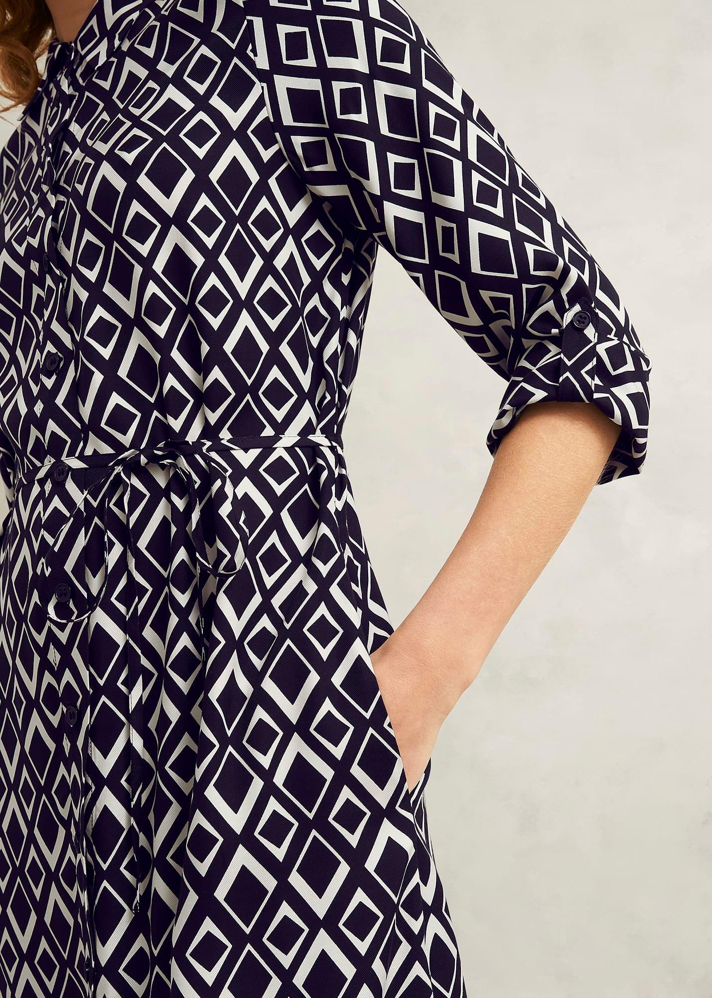 Cali Dress, Navy Ivory, hi-res