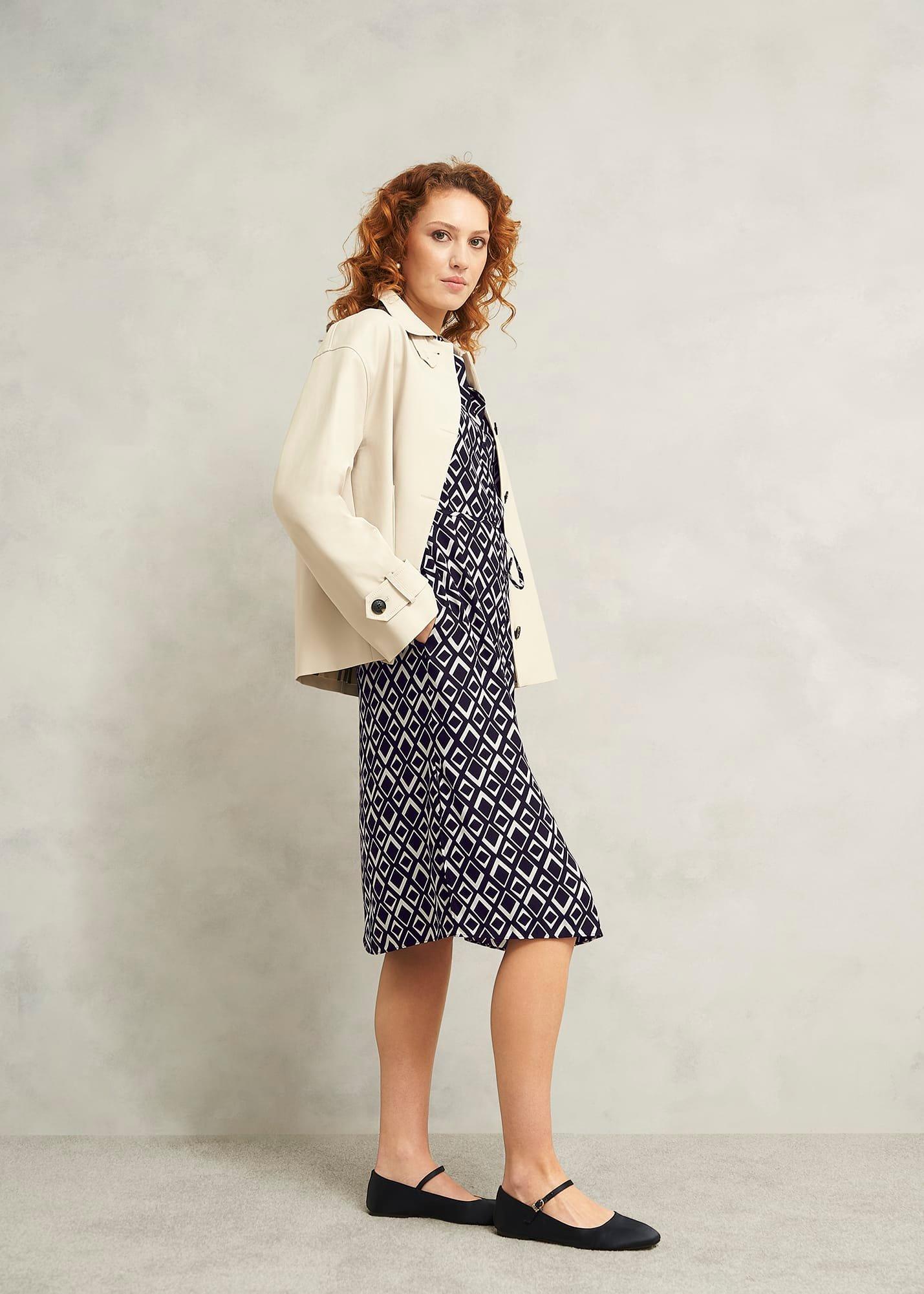 Cali Dress, Navy Ivory, hi-res