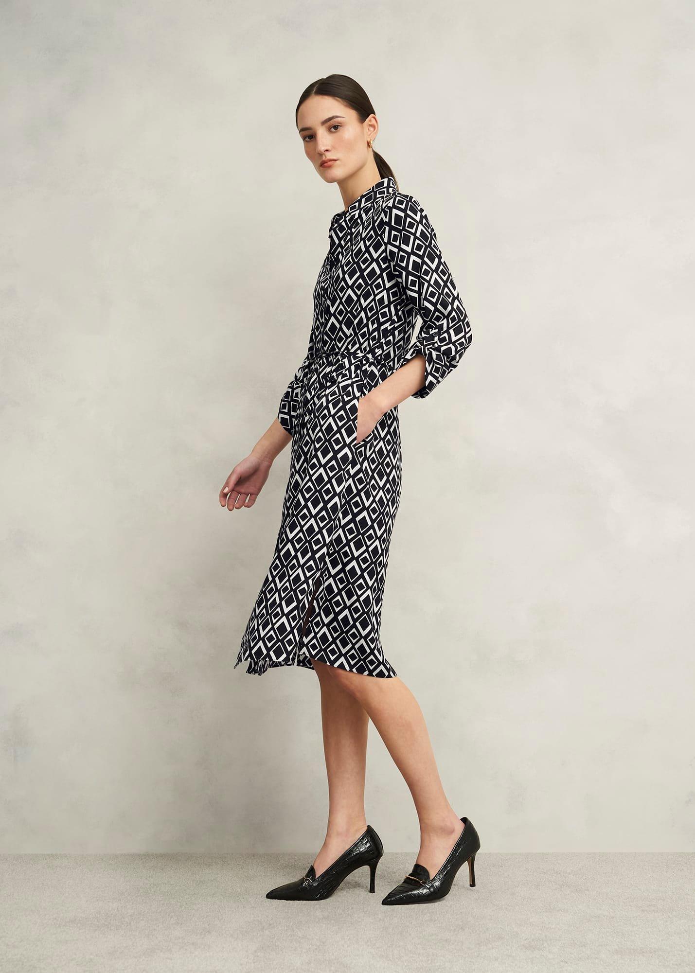 Cali Dress, Navy Ivory, hi-res