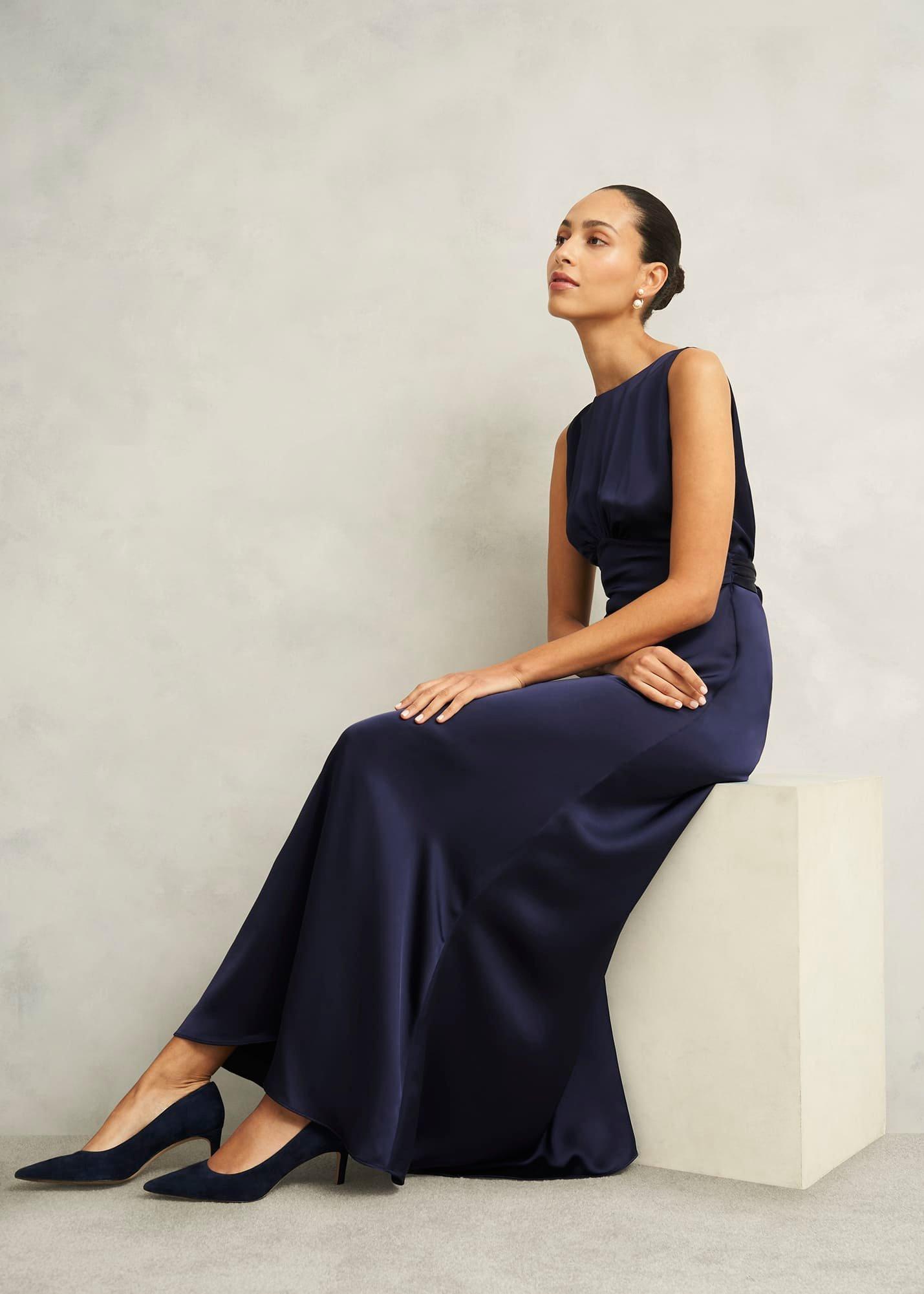 Jemma Dress, Midnight Navy, hi-res