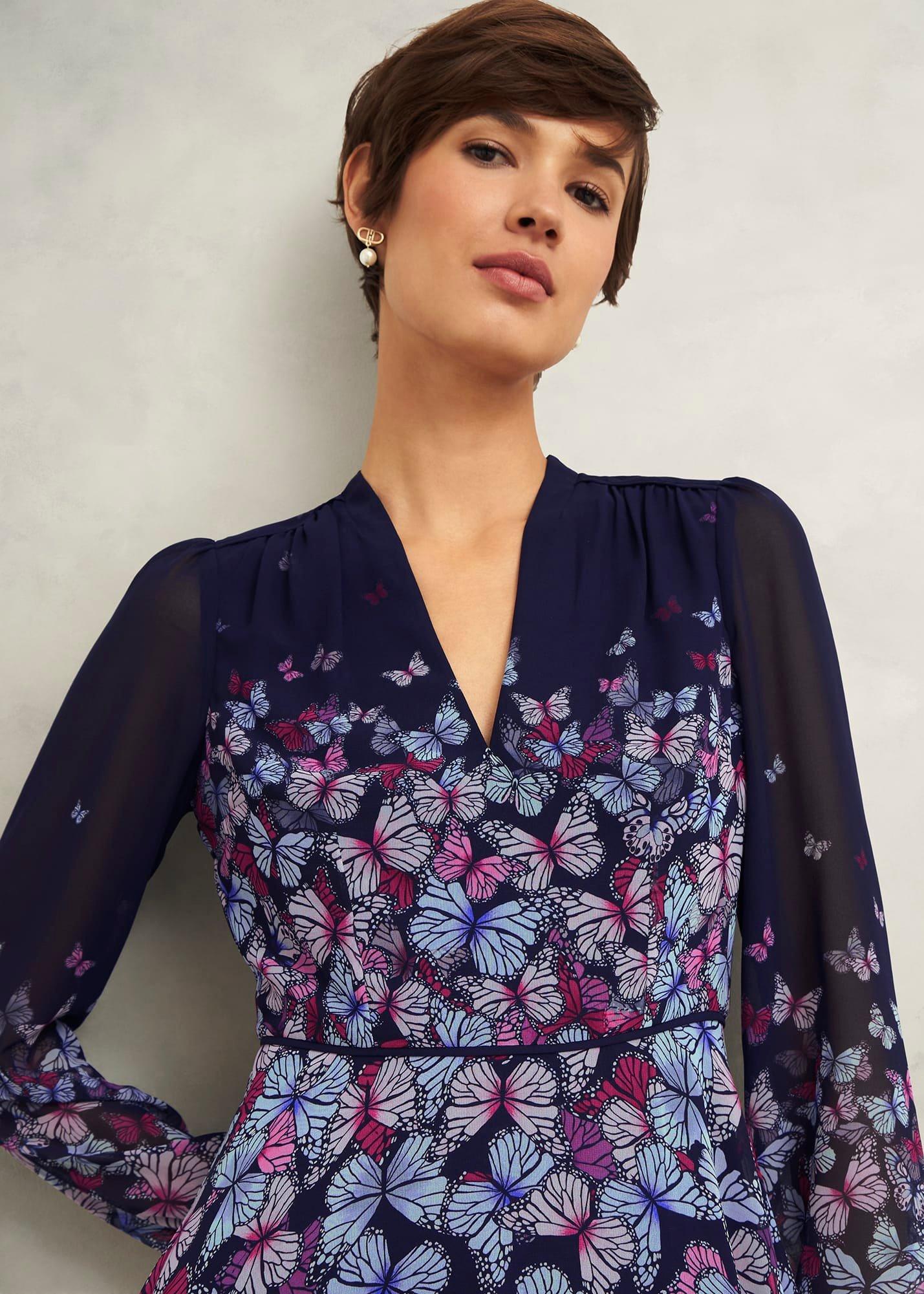 Aurora Dress, Midnight Multi, hi-res