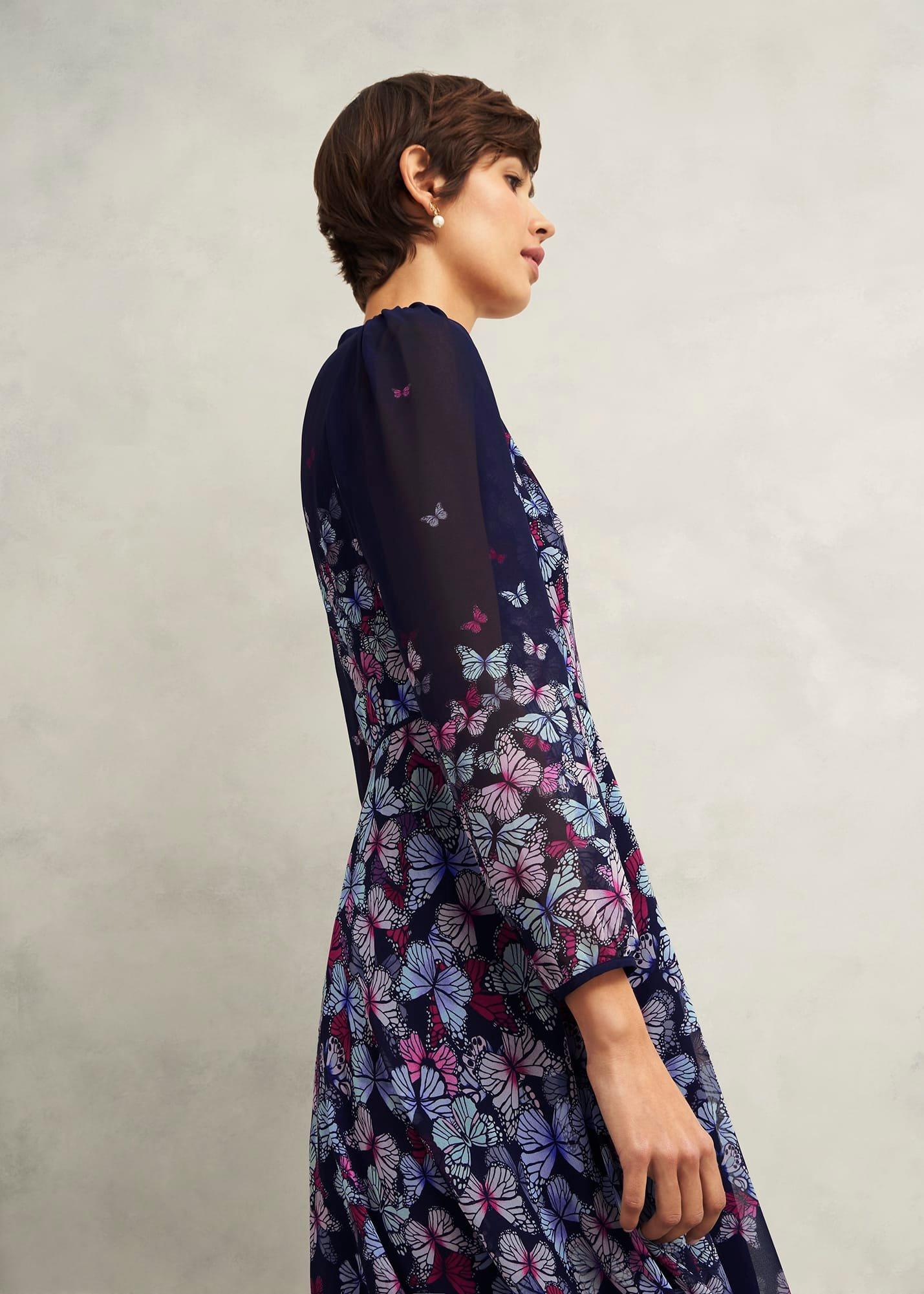 Petite Aurora Dress, Midnight Multi, hi-res