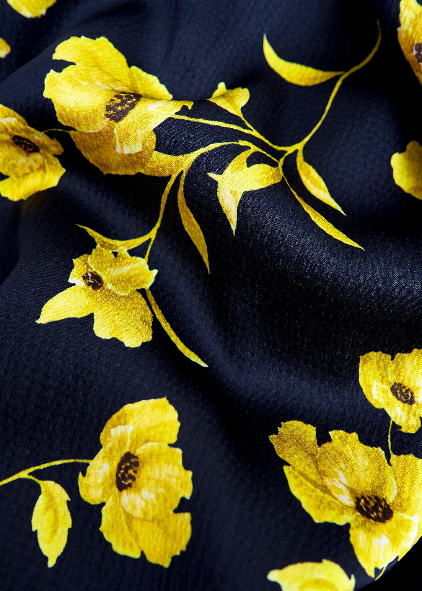 Amelia Shirt Dress, Navy Yellow, hi-res