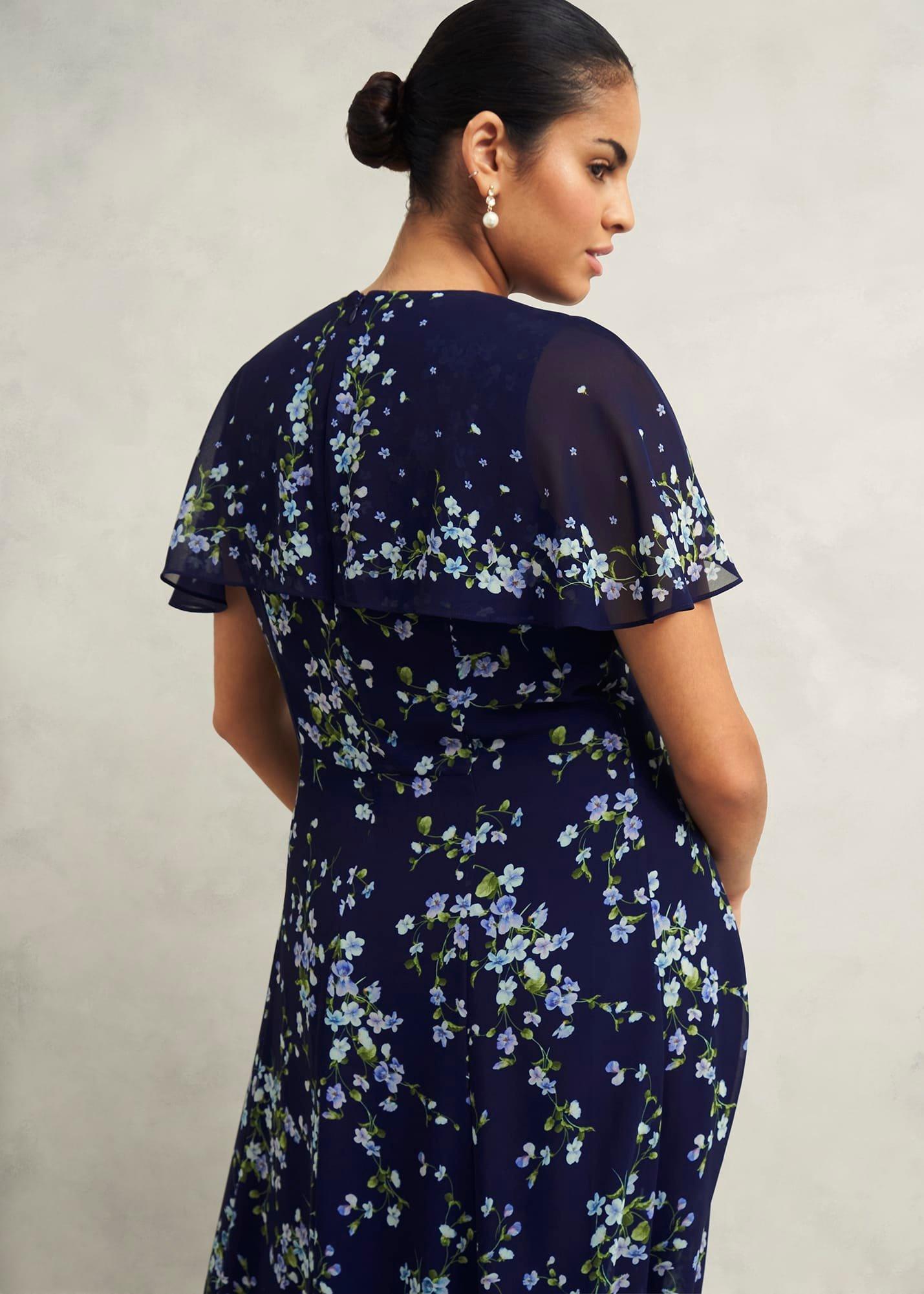 Petite Rosella Dress, Midnight Multi, hi-res