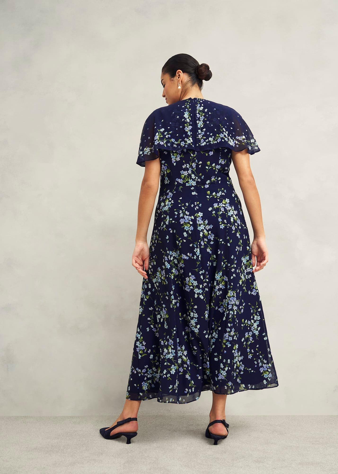 Petite Rosella Dress, Midnight Multi, hi-res