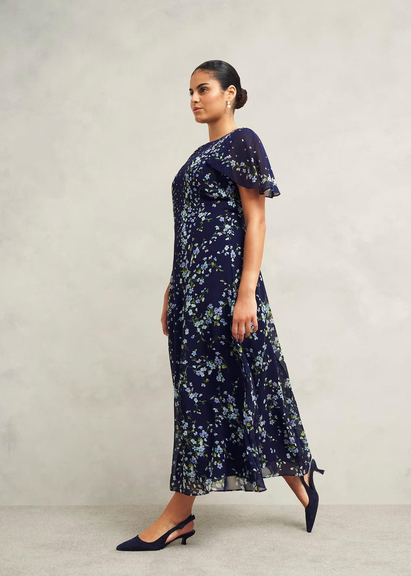 Petite Rosella Dress, Midnight Multi, hi-res