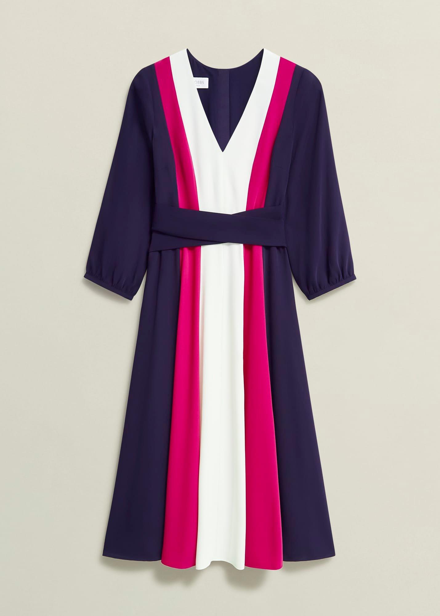 Cora Colour Block Dress, Multi, hi-res
