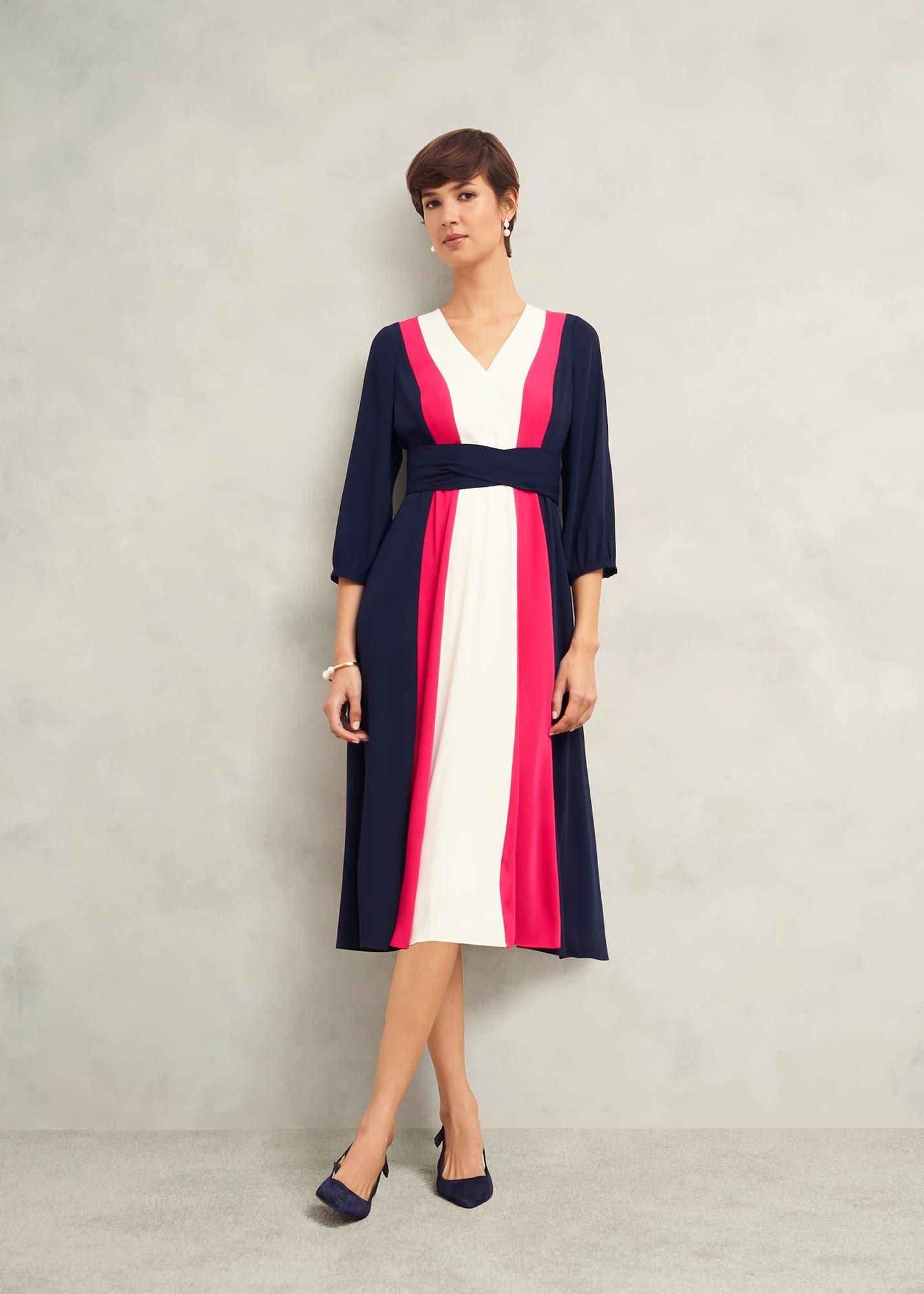 Cora Colour Block Dress, Multi, hi-res
