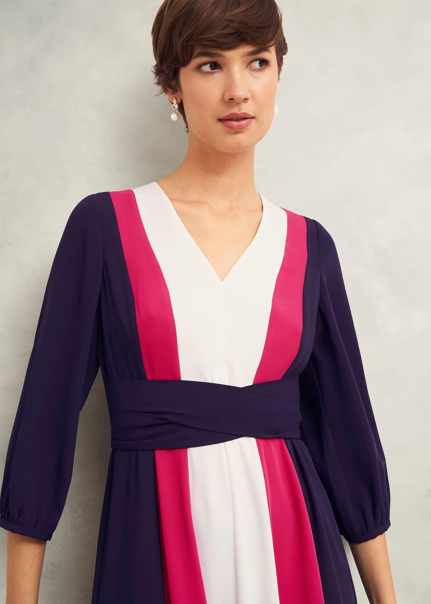 Cora Colour Block Dress, Multi, hi-res