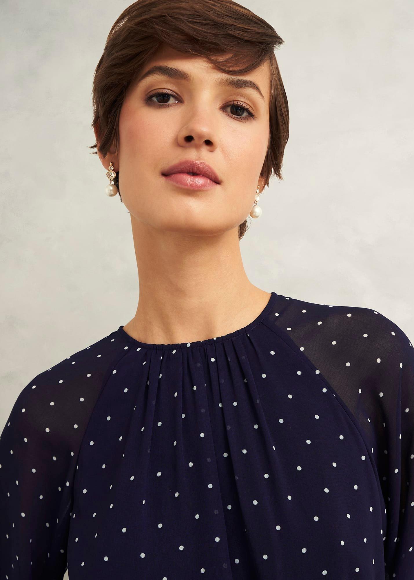 Rosie Dress, Navy Ivory, hi-res