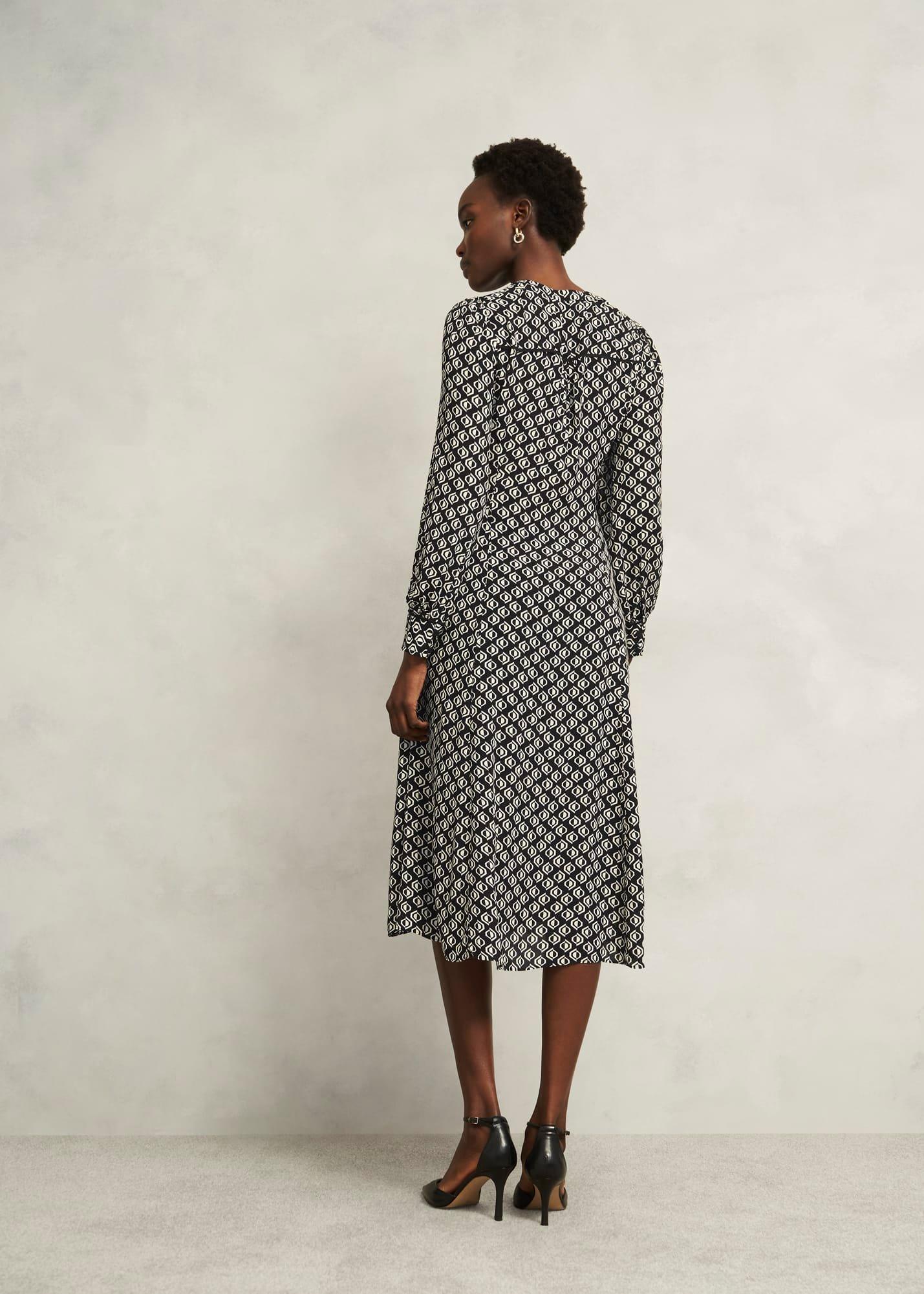 Zadie Dress, Black Cream, hi-res