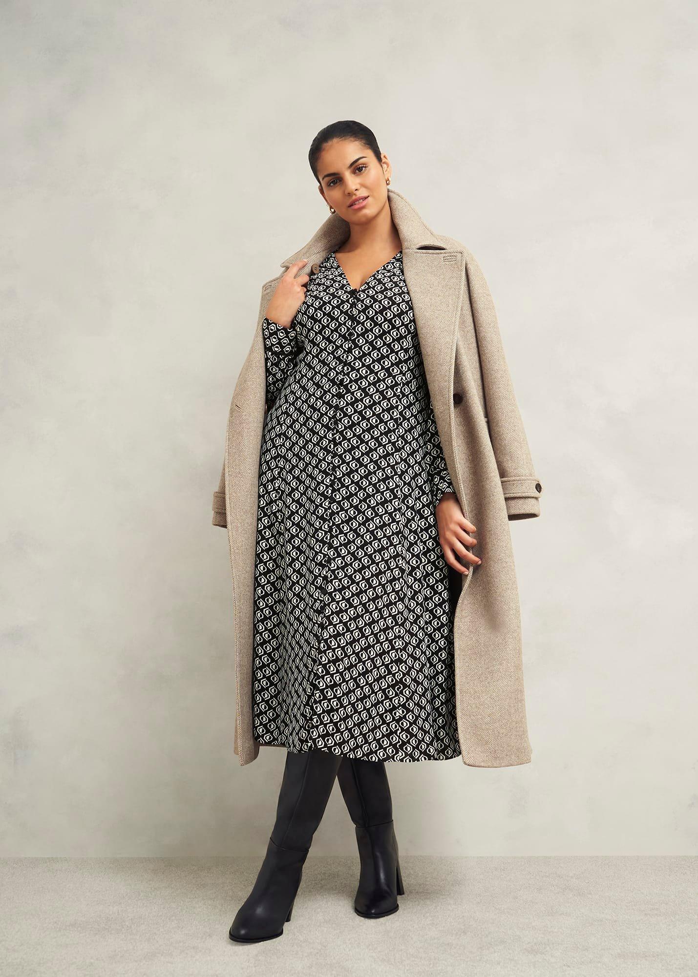 Zadie Dress, Black Cream, hi-res