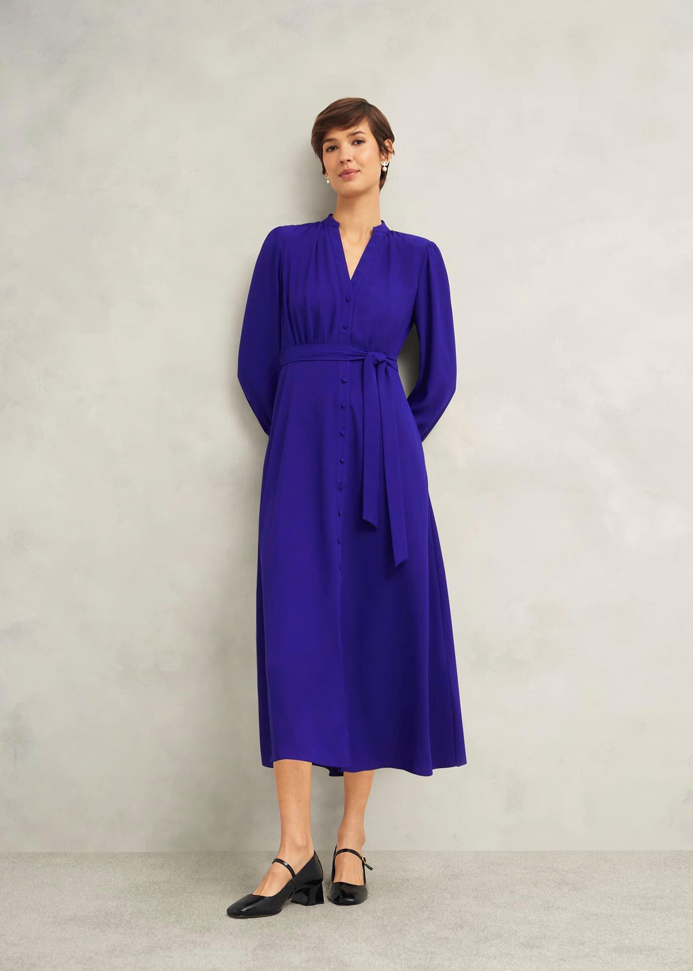 Peony Dress, Cobalt Blue, hi-res