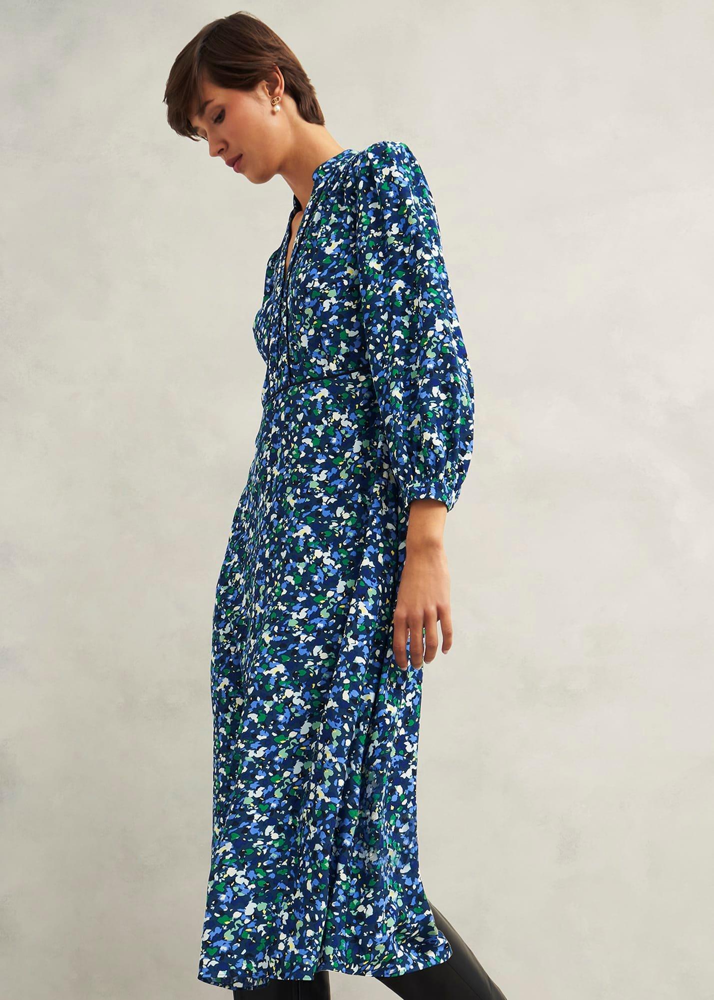 Petite Iris Dress, Green Multi, hi-res