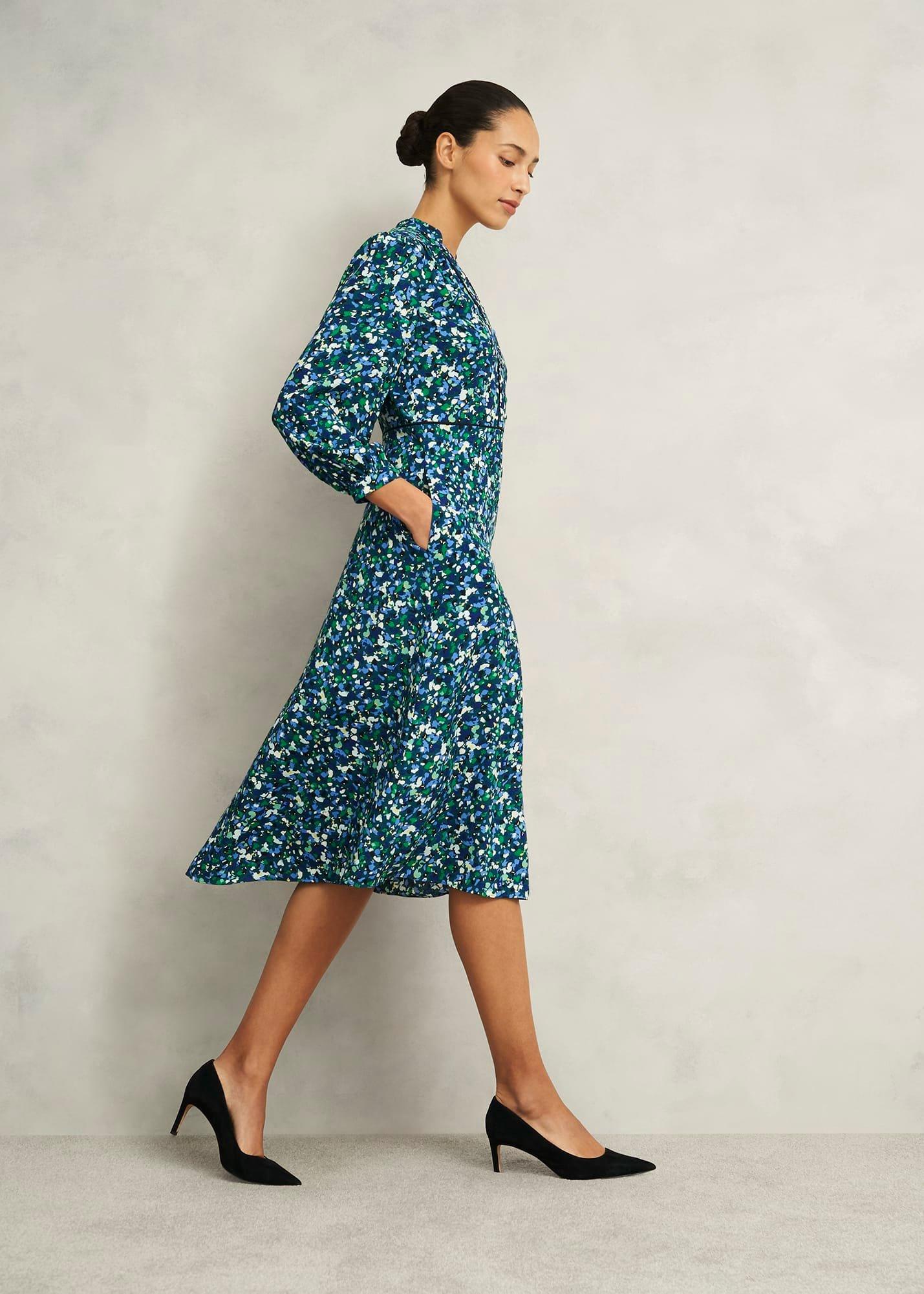 Petite Iris Dress, Green Multi, hi-res