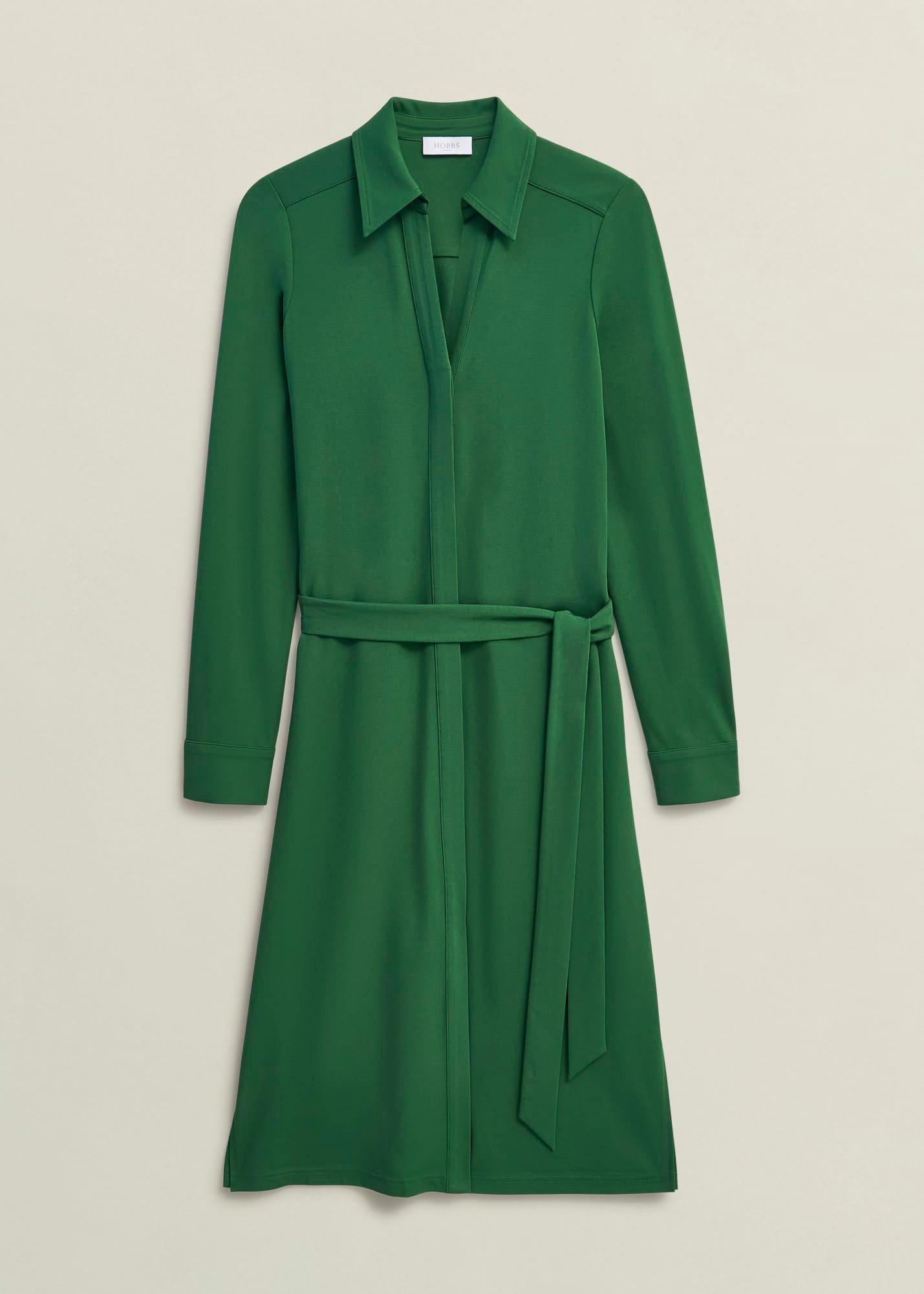 Julia Ponte Dress, Green, hi-res