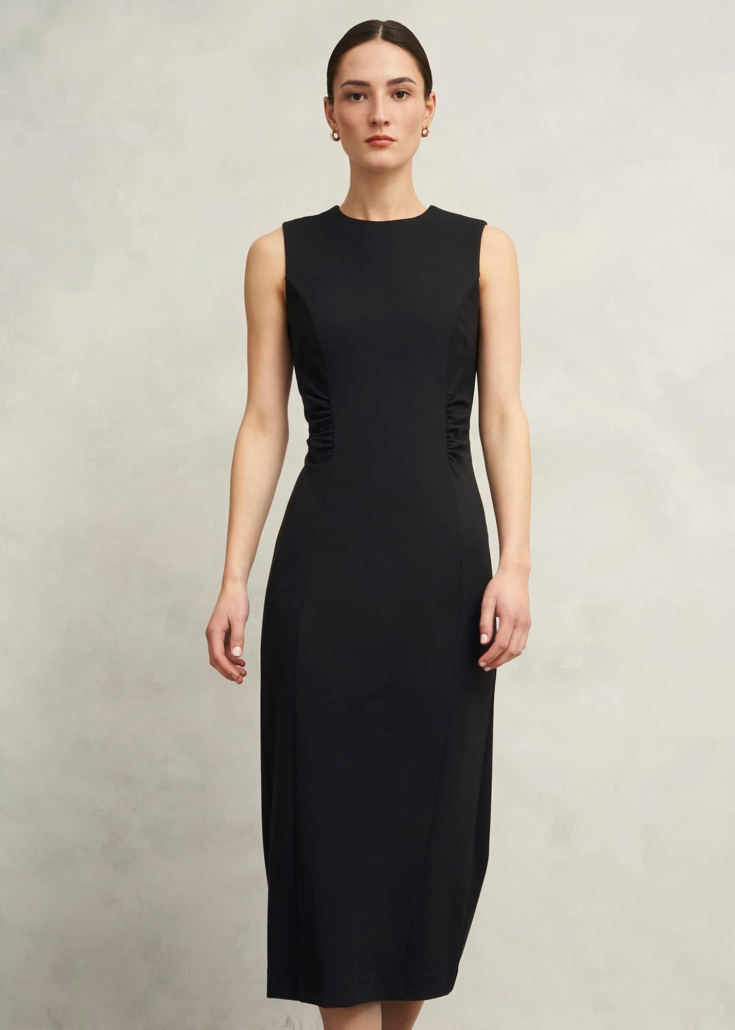 Hazel Ponte Dress, Black, hi-res