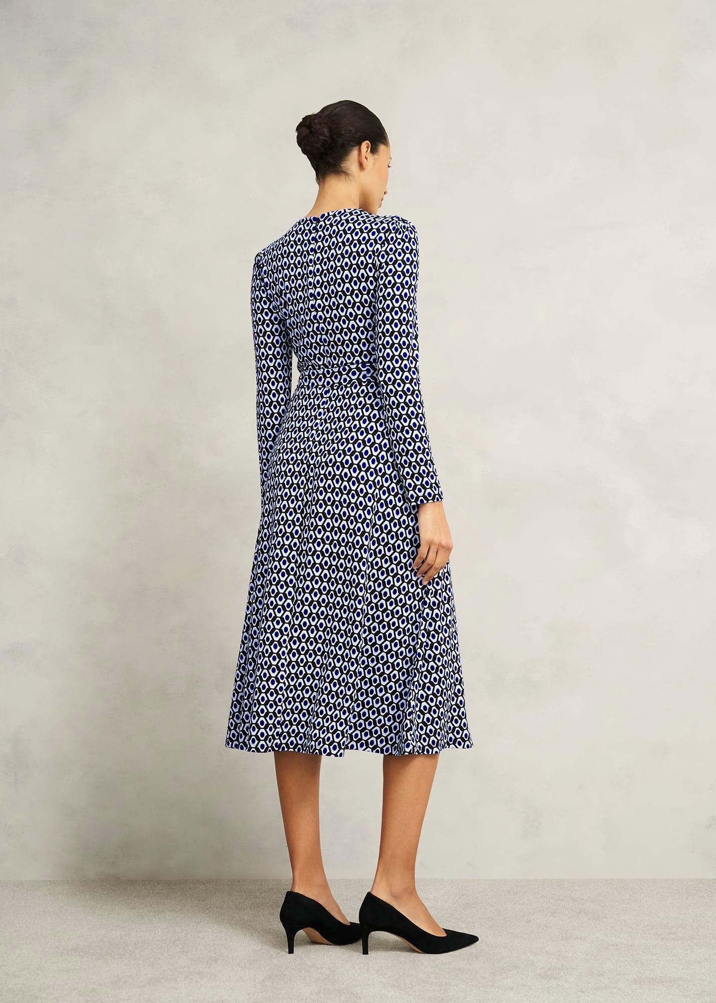 Dakota Jersey Dress, Navy Multi, hi-res