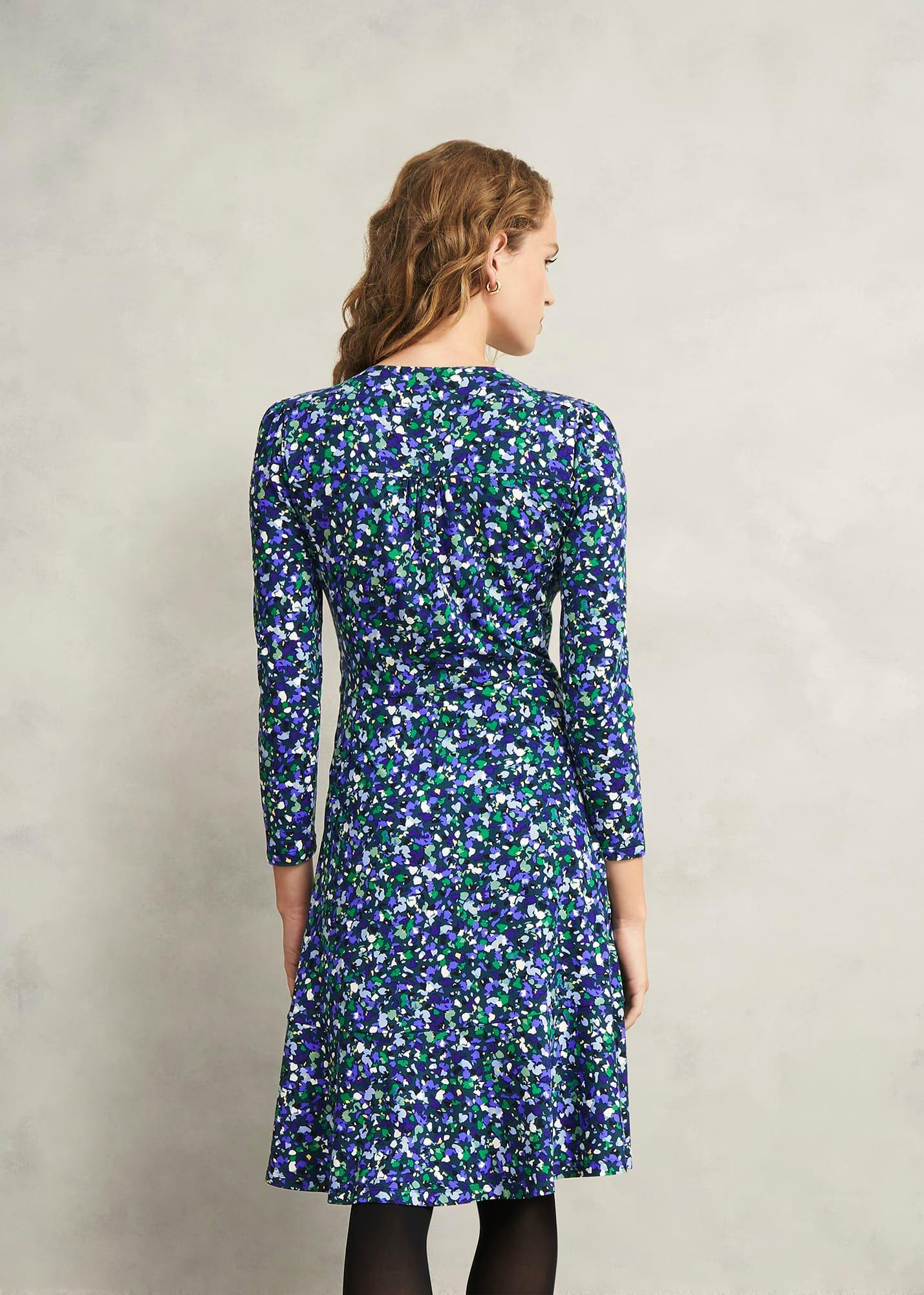 Petite Demi Jersey Dress, Green Multi, hi-res