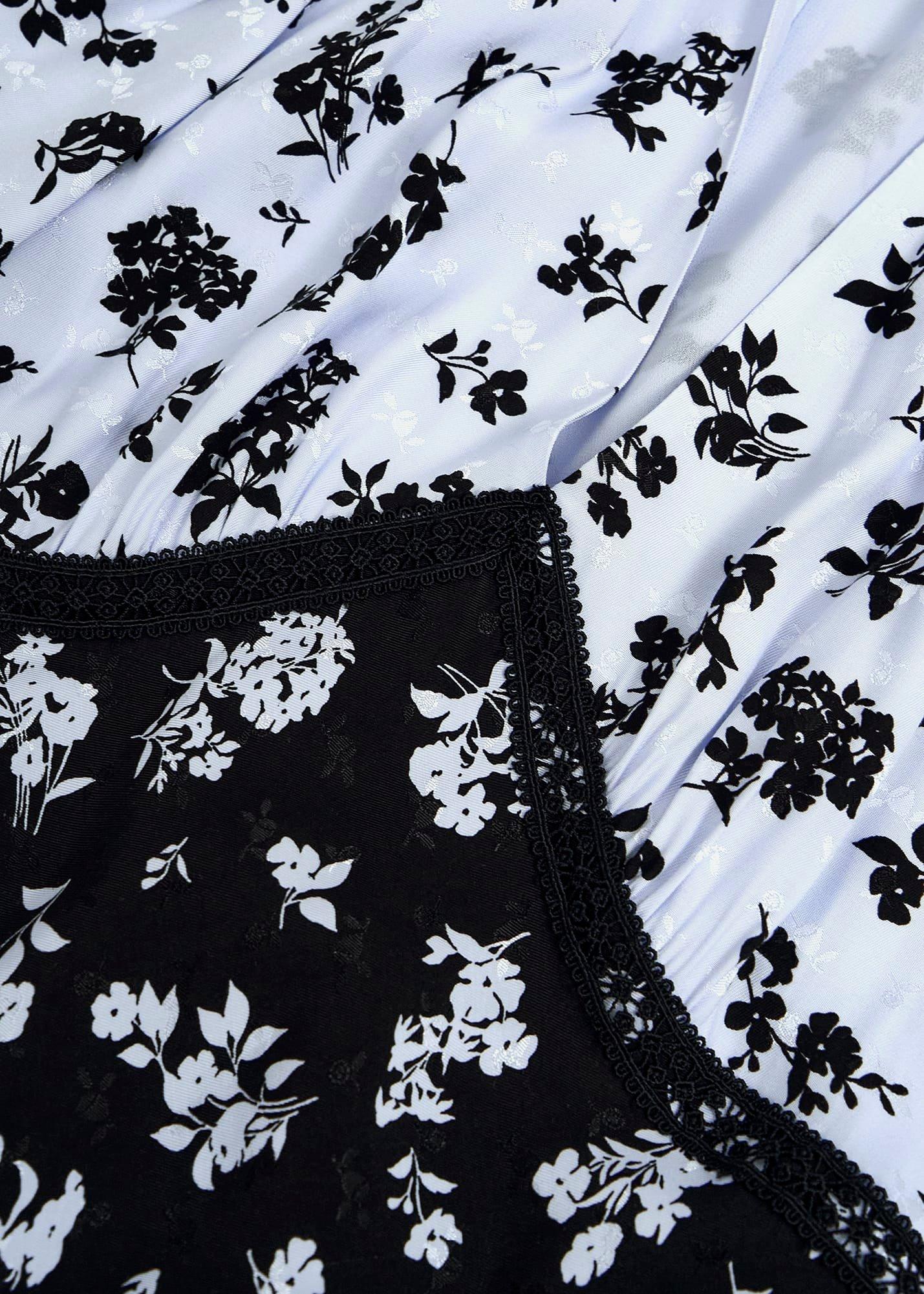 Arlington Tea Dress, Black Blue, hi-res