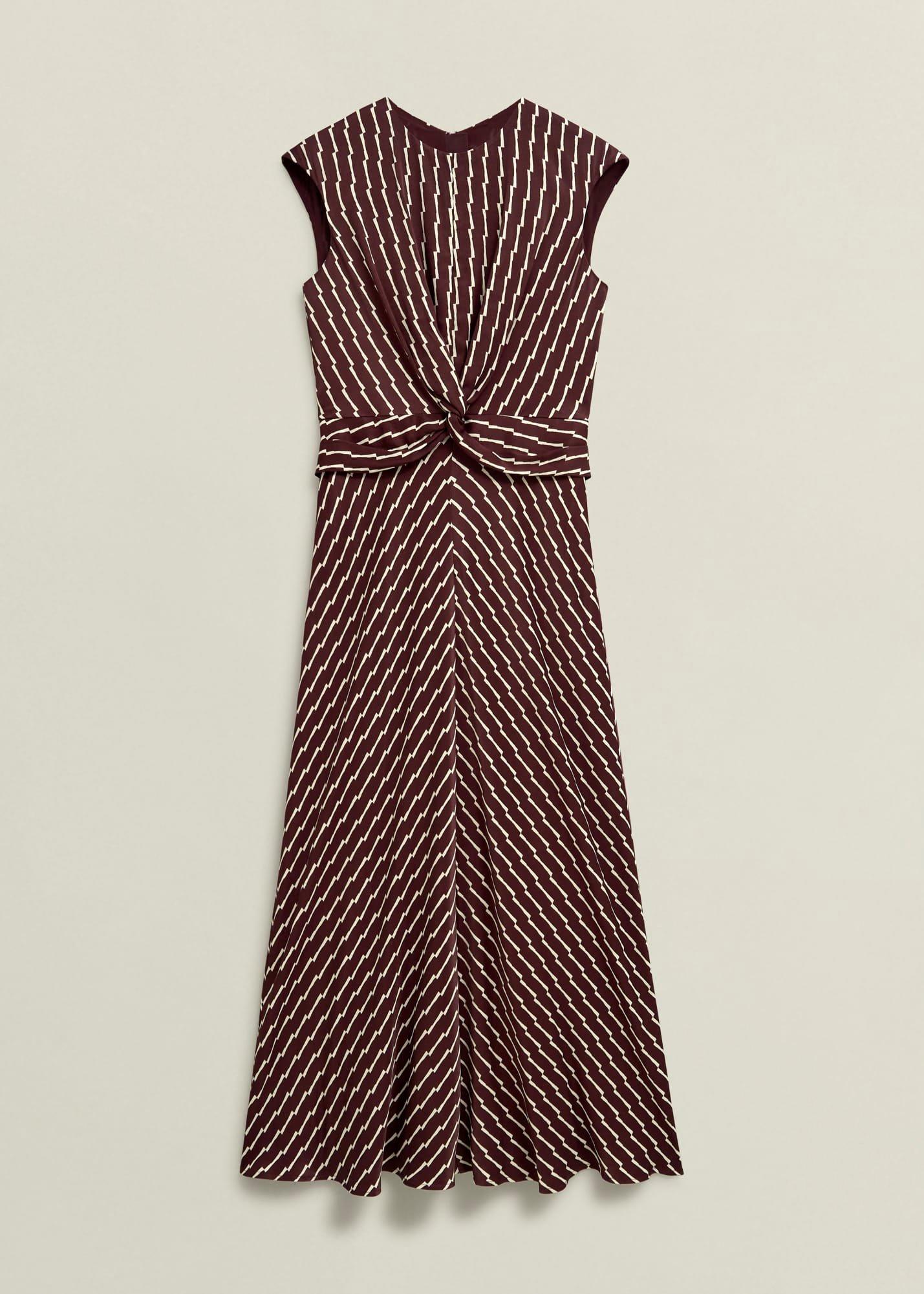 Burnby Dress, Brown Ivory, hi-res