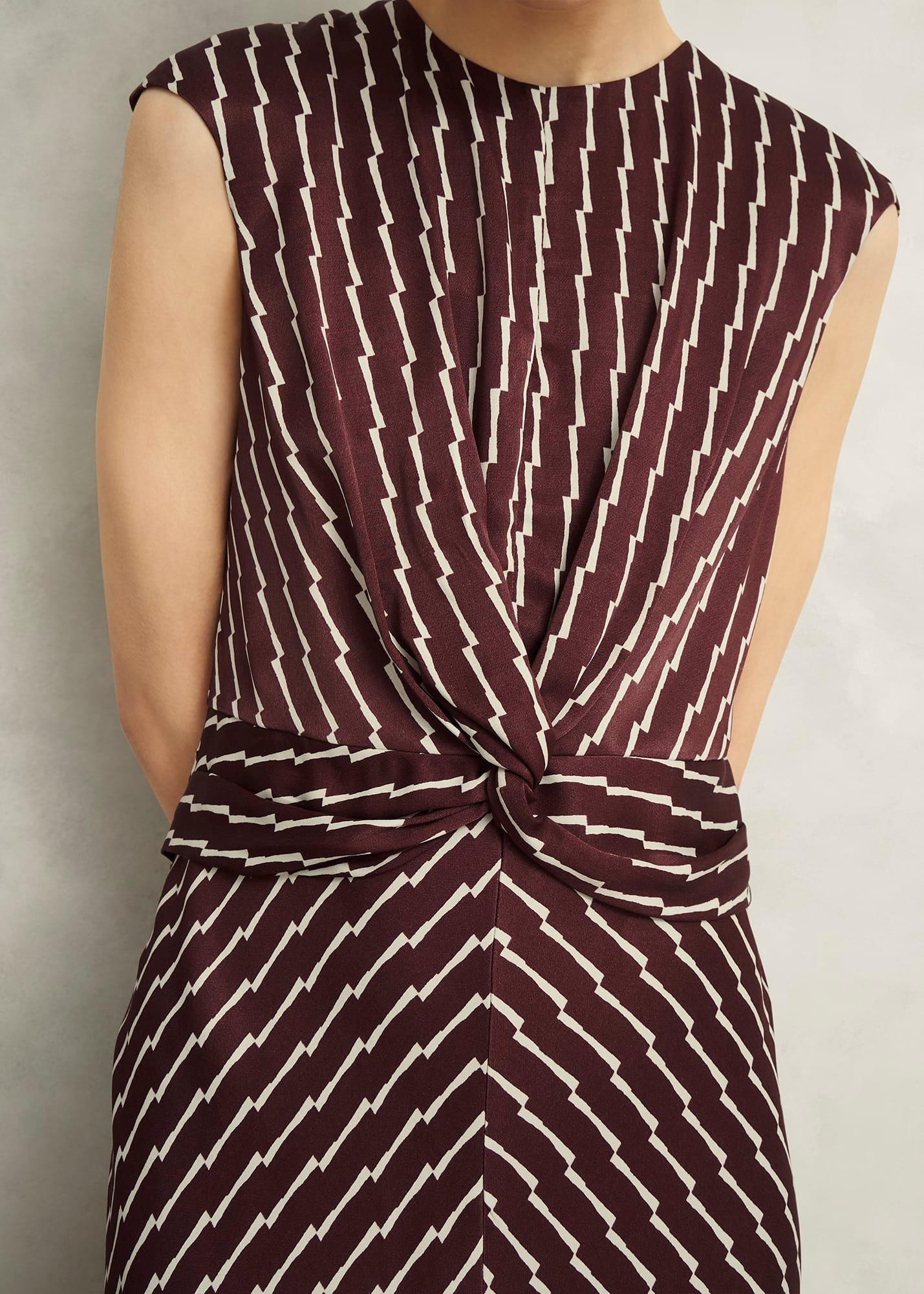 Burnby Dress, Brown Ivory, hi-res