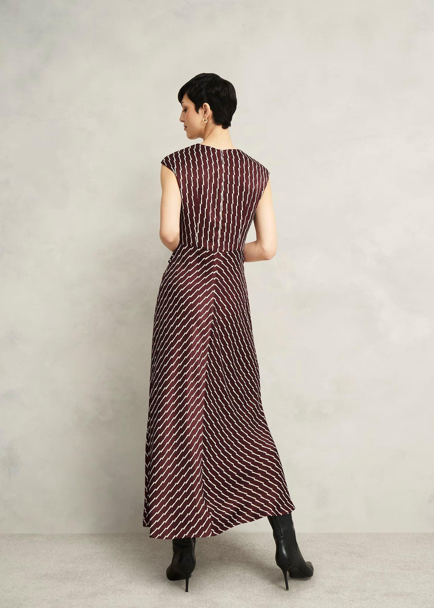 Burnby Dress, Brown Ivory, hi-res