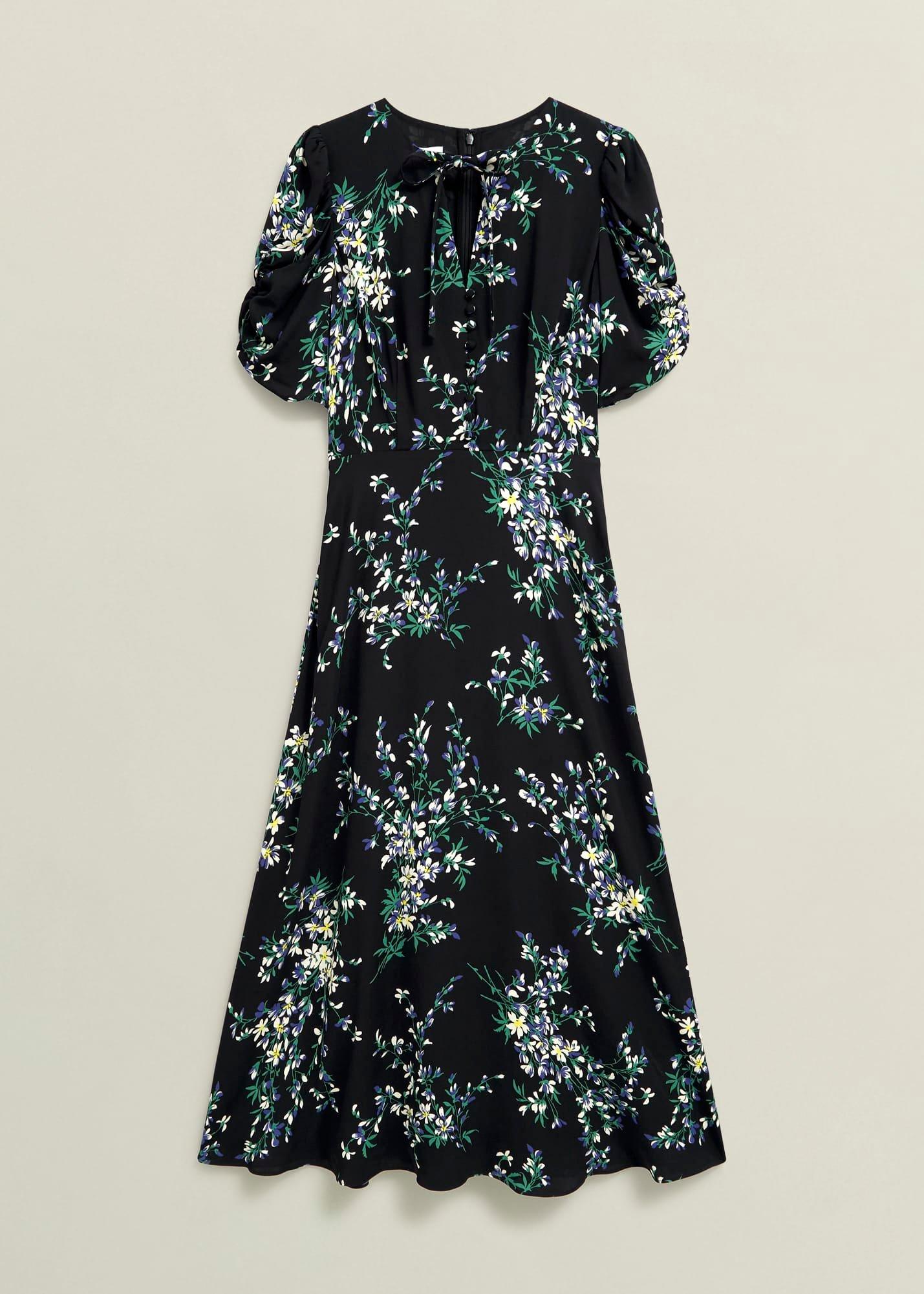 Blenheim Tea Dress, Black Multi, hi-res